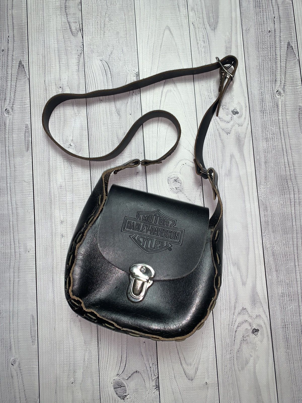 Vintage Leather bag Harley Davidson bag rare