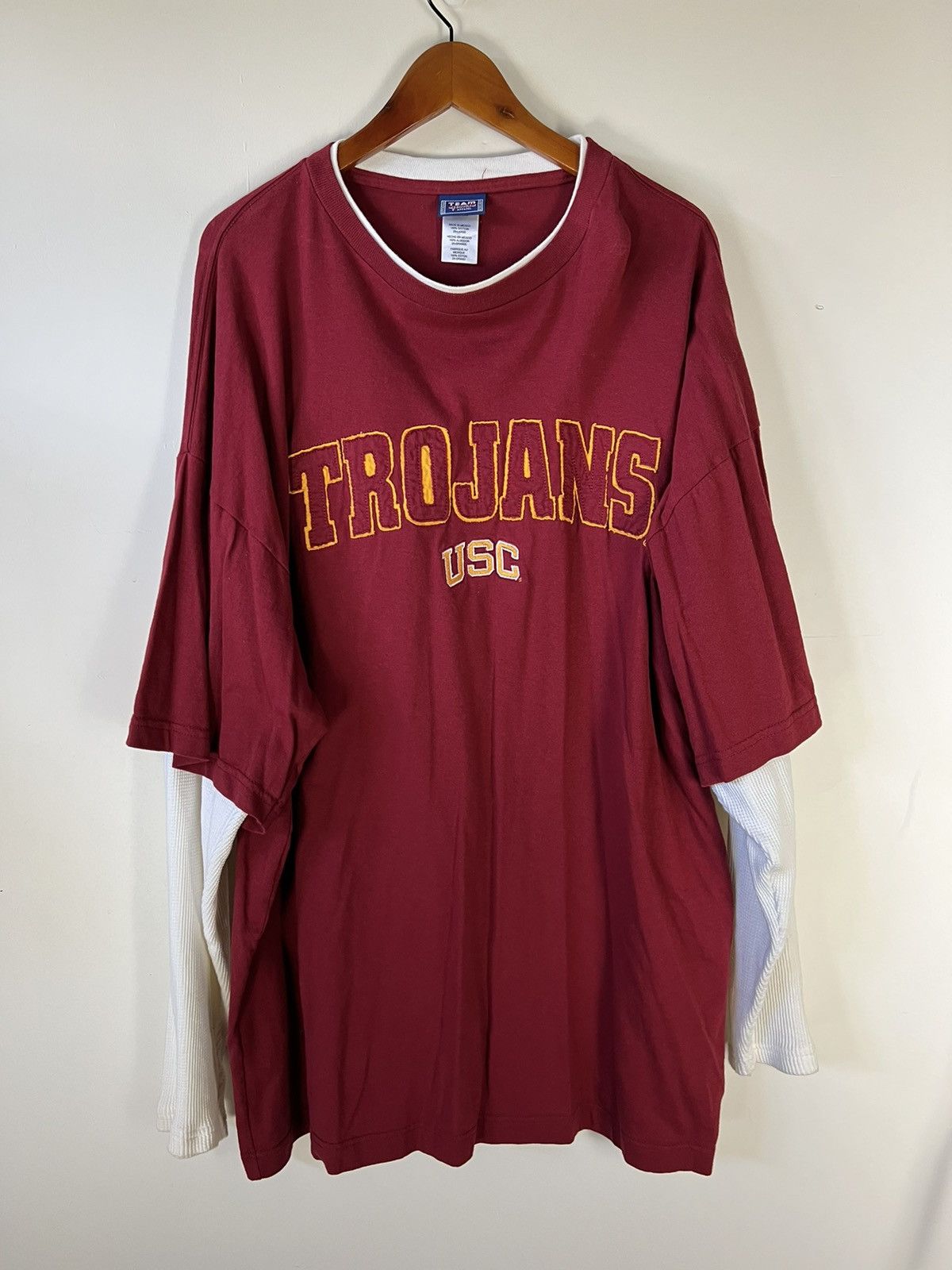 Vintage Vintage USC Trojans Thermal Long Sleeve Size US XXL / EU 58 / 5 - 1 Thumbnail