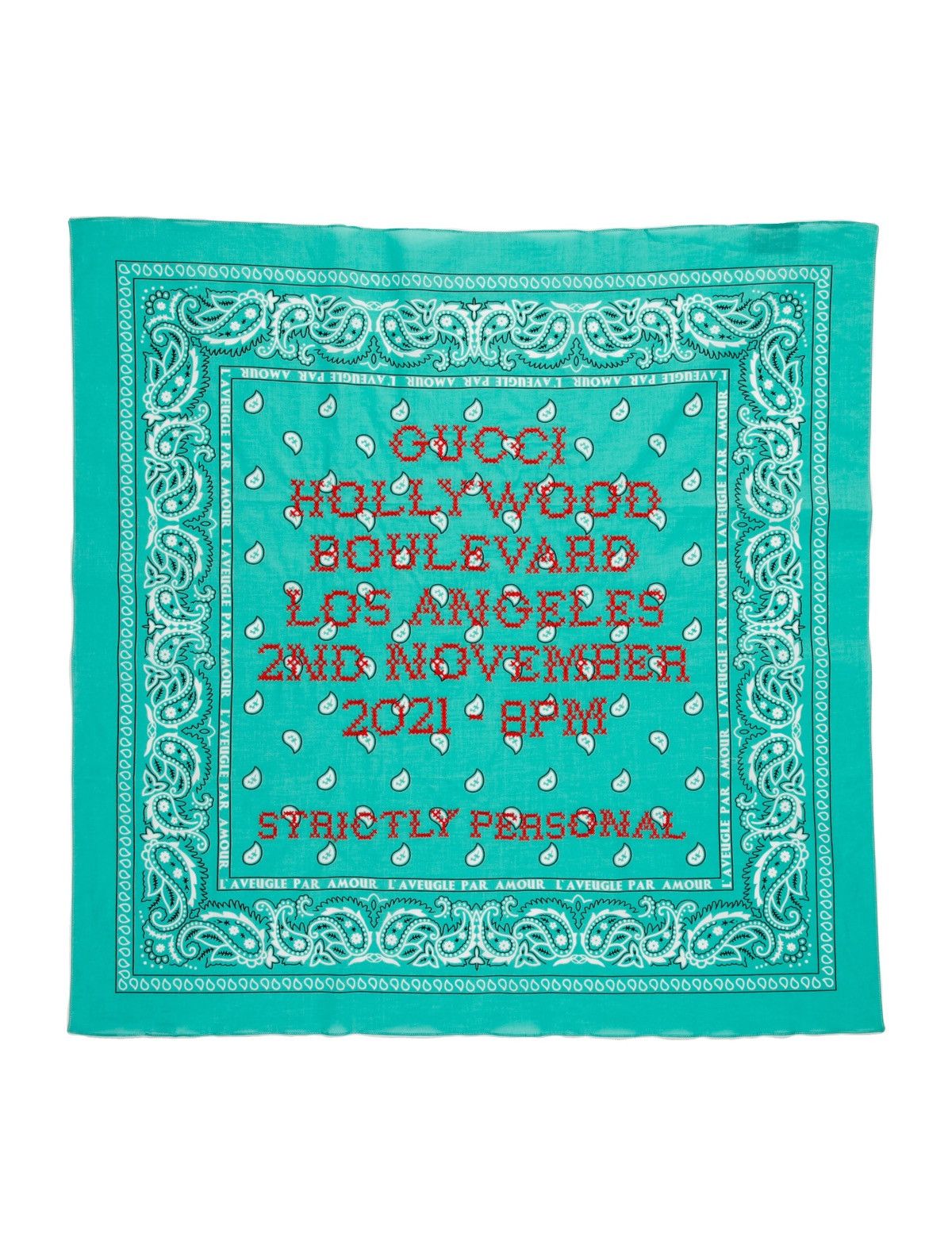 Gucci Gucci Hollywood Boulevard Invitation Bandana Handkerchief Size ONE SIZE - 1 Thumbnail