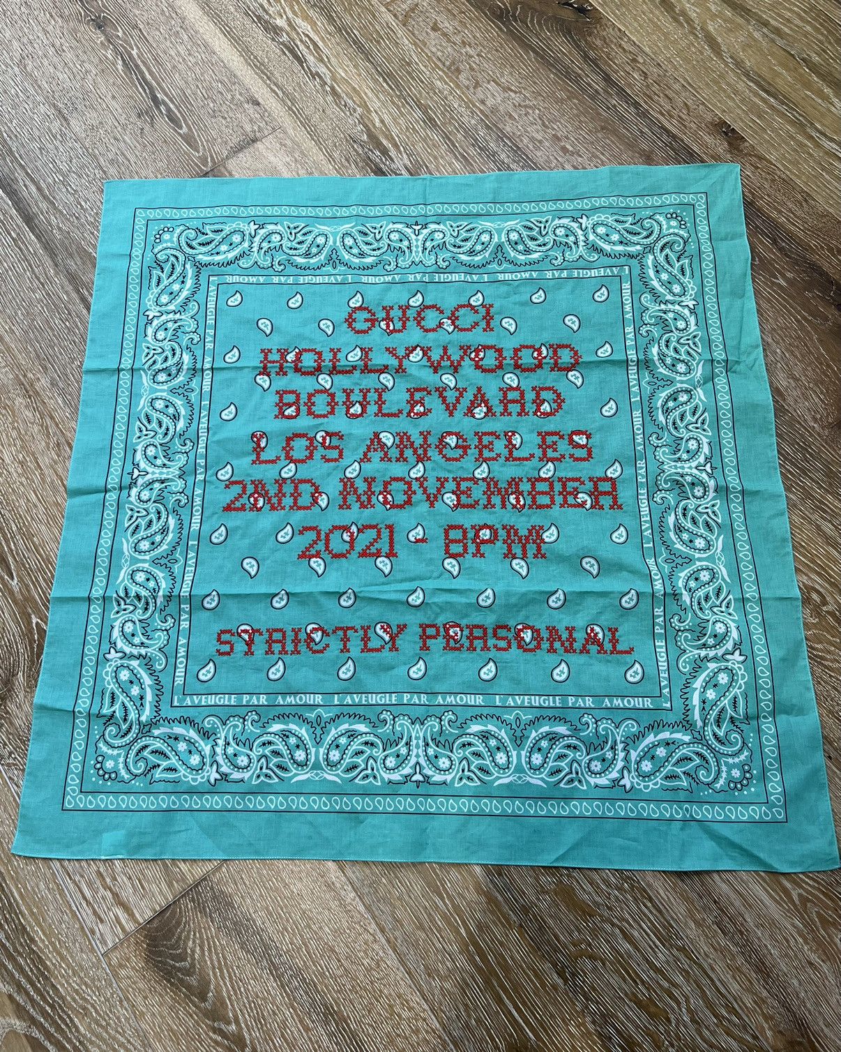 Gucci Gucci Hollywood Boulevard Invitation Bandana Handkerchief Size ONE SIZE - 2 Thumbnail