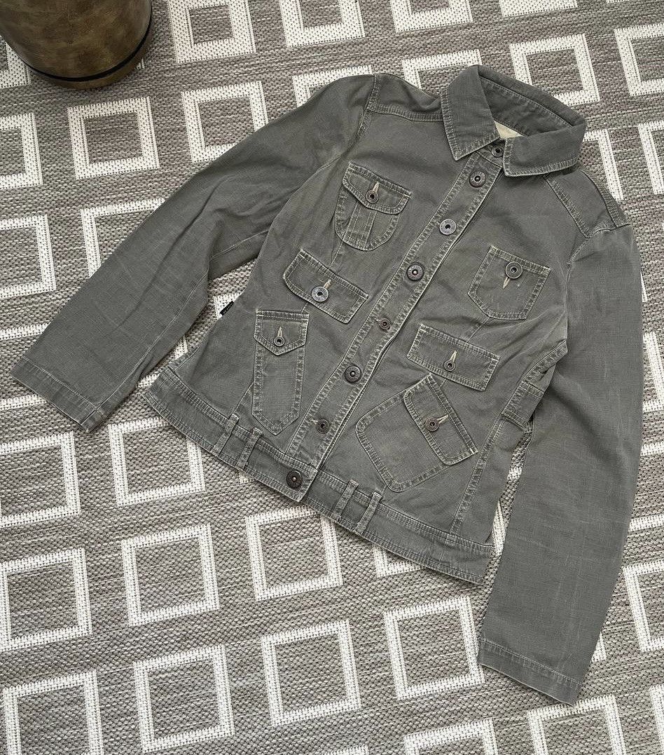 Moschino Moschino archive distressed denim multipocket jacket womens Size M / US 6-8 / IT 42-44 - 2 Thumbnail