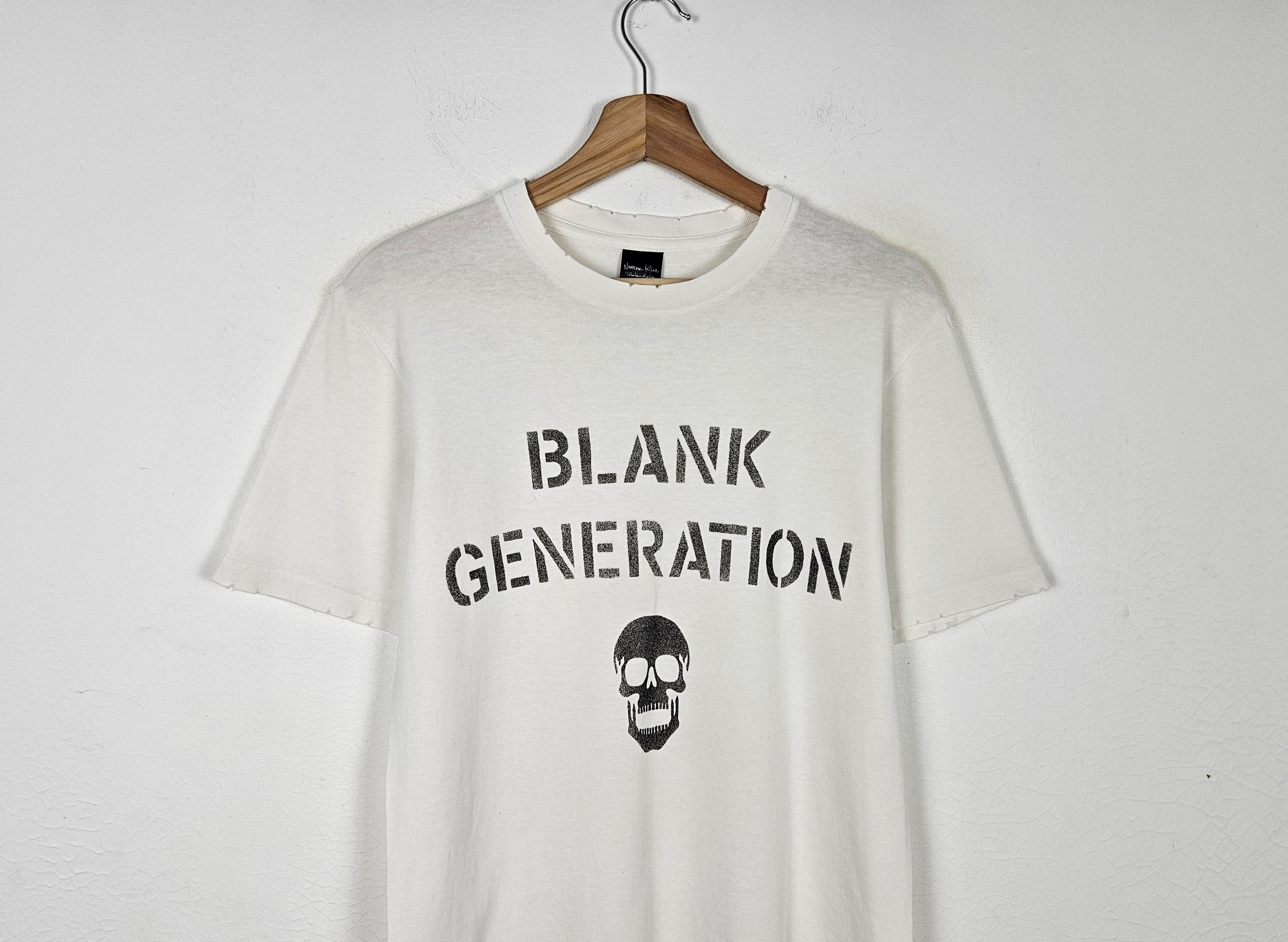 NUMBER (N)INE 04 BLANK GENERATION Tシャツ 3 NUMBER (N)INE 04 BLANK GENERATION Tシャツ 3 - メルカリ
