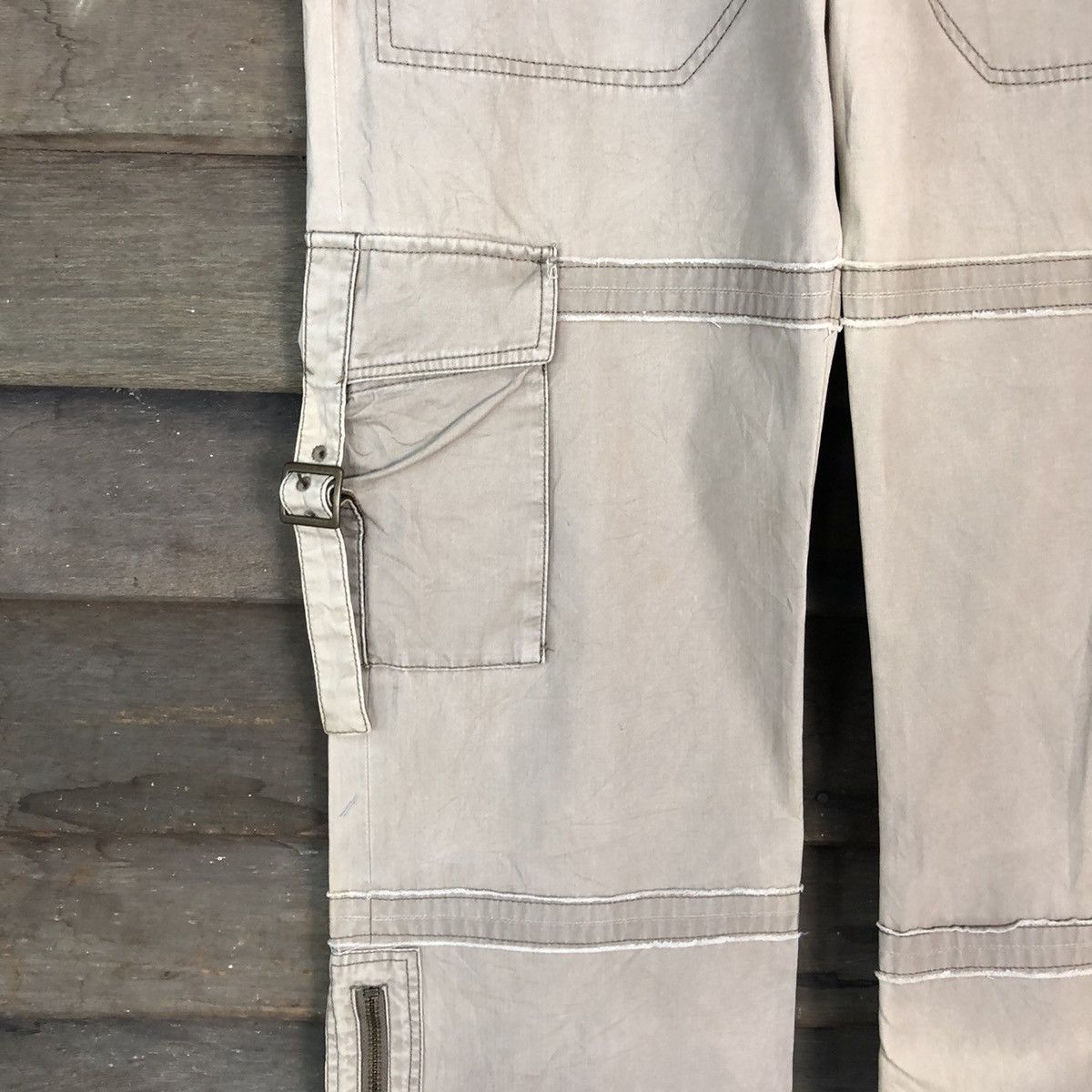 Japanese Brand DL Morgan Homme Brown Cargo Multipocket Pants #6794 Size US 31 - 6 Thumbnail