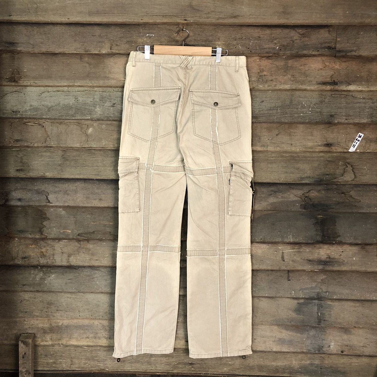 Japanese Brand DL Morgan Homme Brown Cargo Multipocket Pants #6794 Size US 31 - 10 Thumbnail