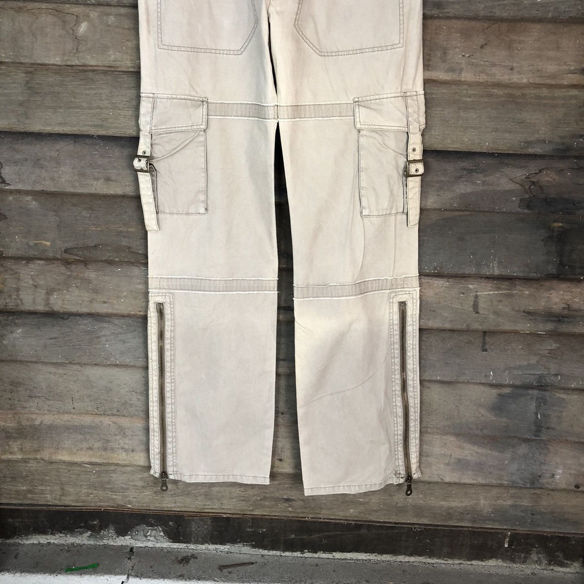 Japanese Brand DL Morgan Homme Brown Cargo Multipocket Pants #6794 Size US 31 - 3 Thumbnail