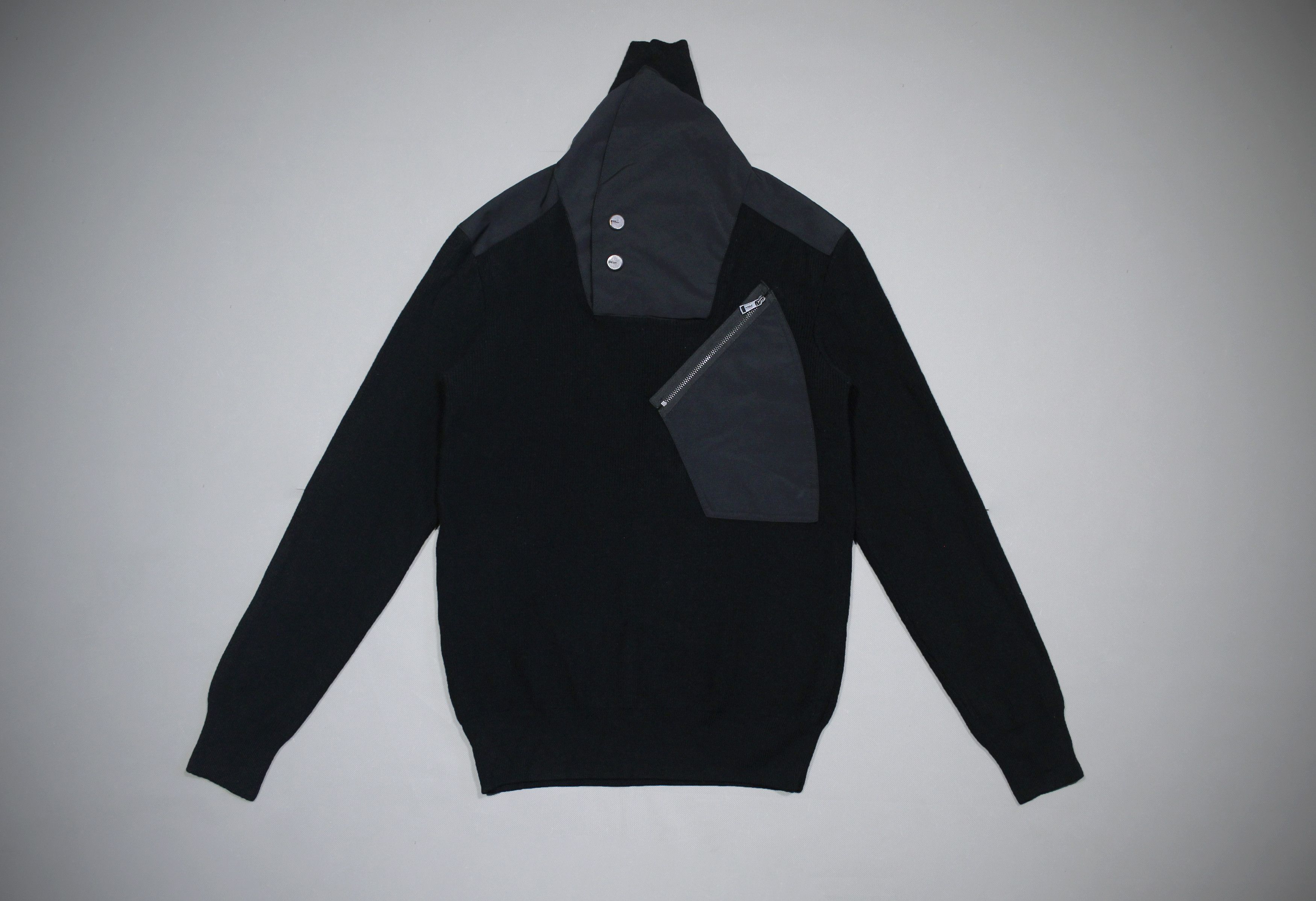 Polo Ralph Lauren Black Label High Neck Ribbed Wool Sweater Size US S / EU 44-46 / 1 - 1 Thumbnail