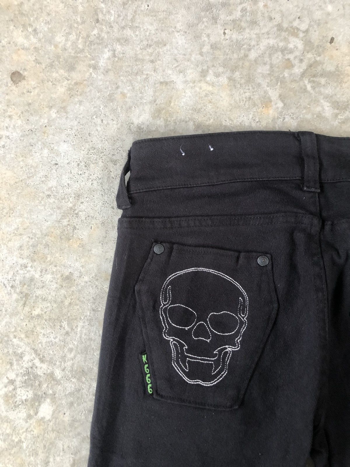Japanese Brand Kreepsville Skeleton Skulls Jeans Punk Pants Size US 30 / EU 46 - 13 Thumbnail