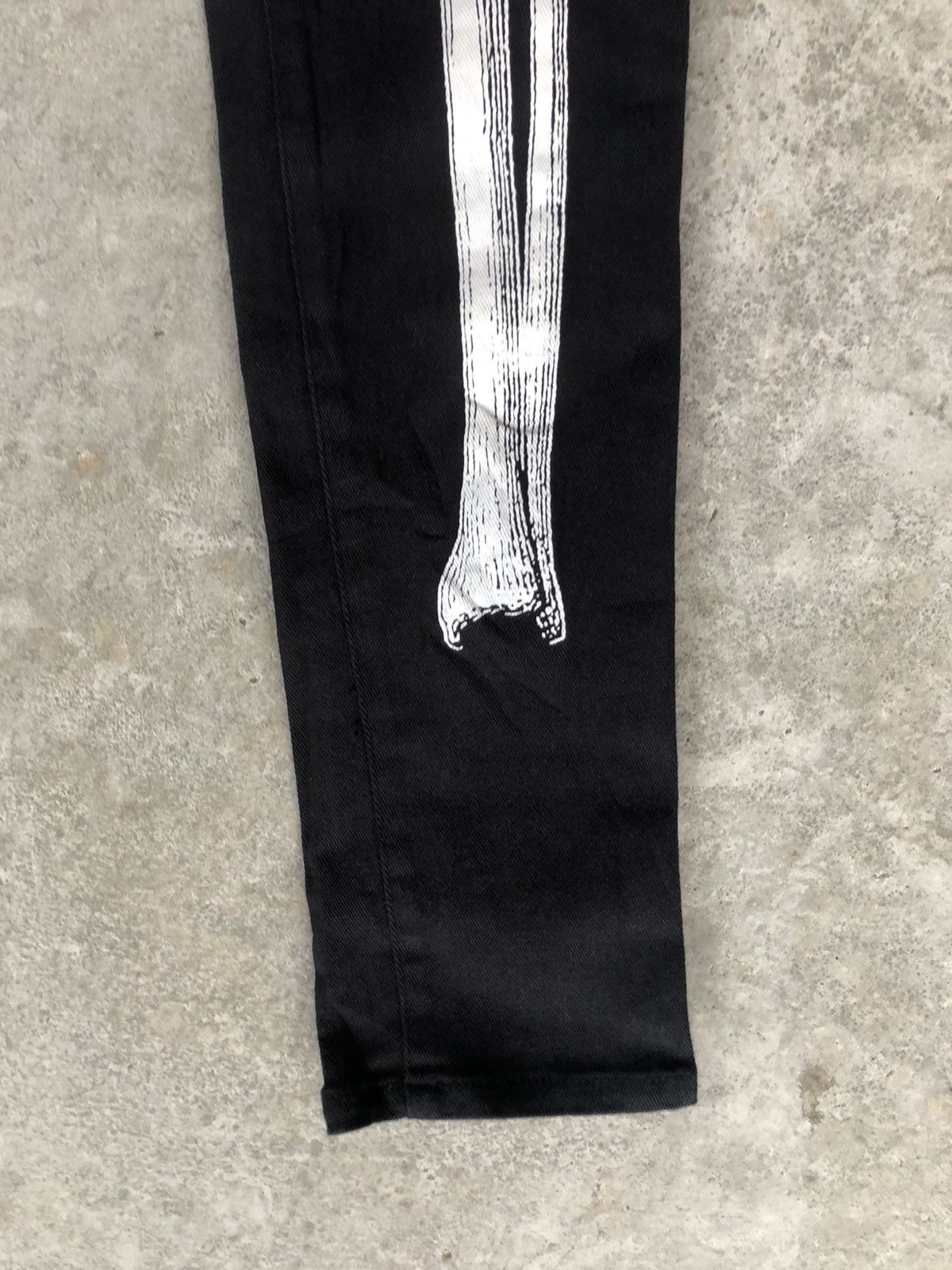 Japanese Brand Kreepsville Skeleton Skulls Jeans Punk Pants Size US 30 / EU 46 - 4 Thumbnail