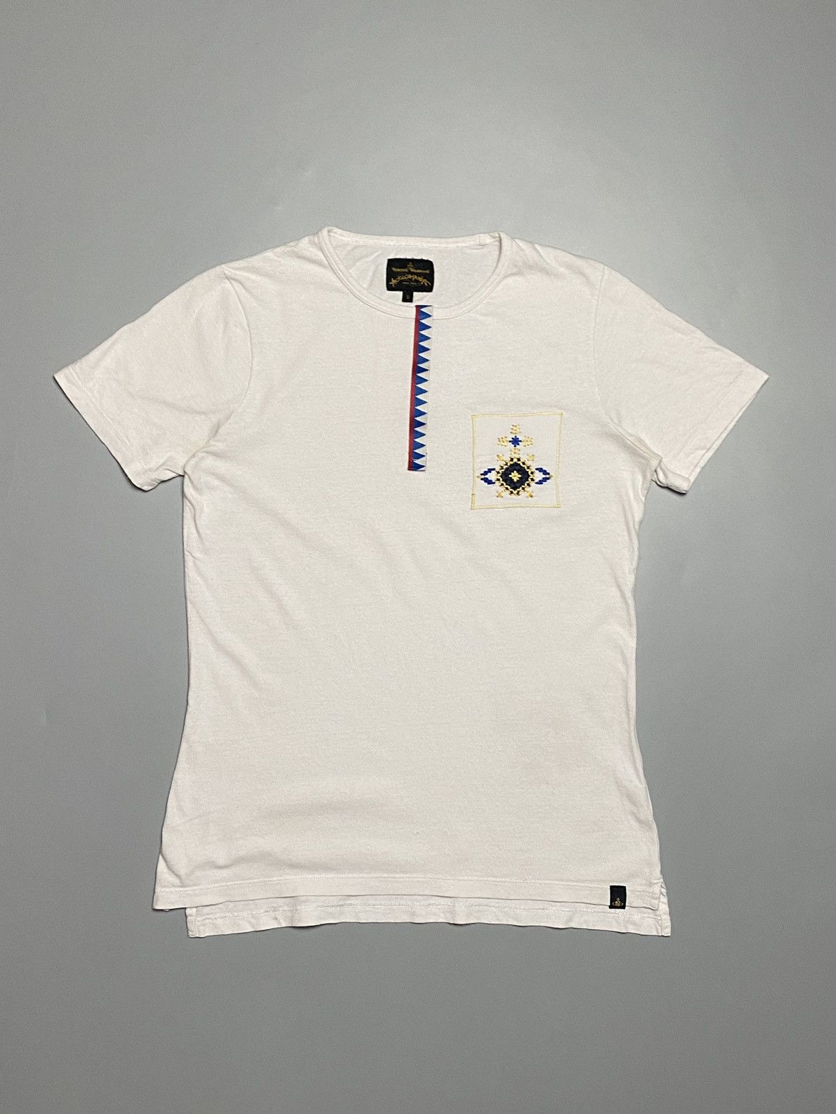 Vivienne Westwood orb lace embroidered logo t-shirt Short Sleeve T  