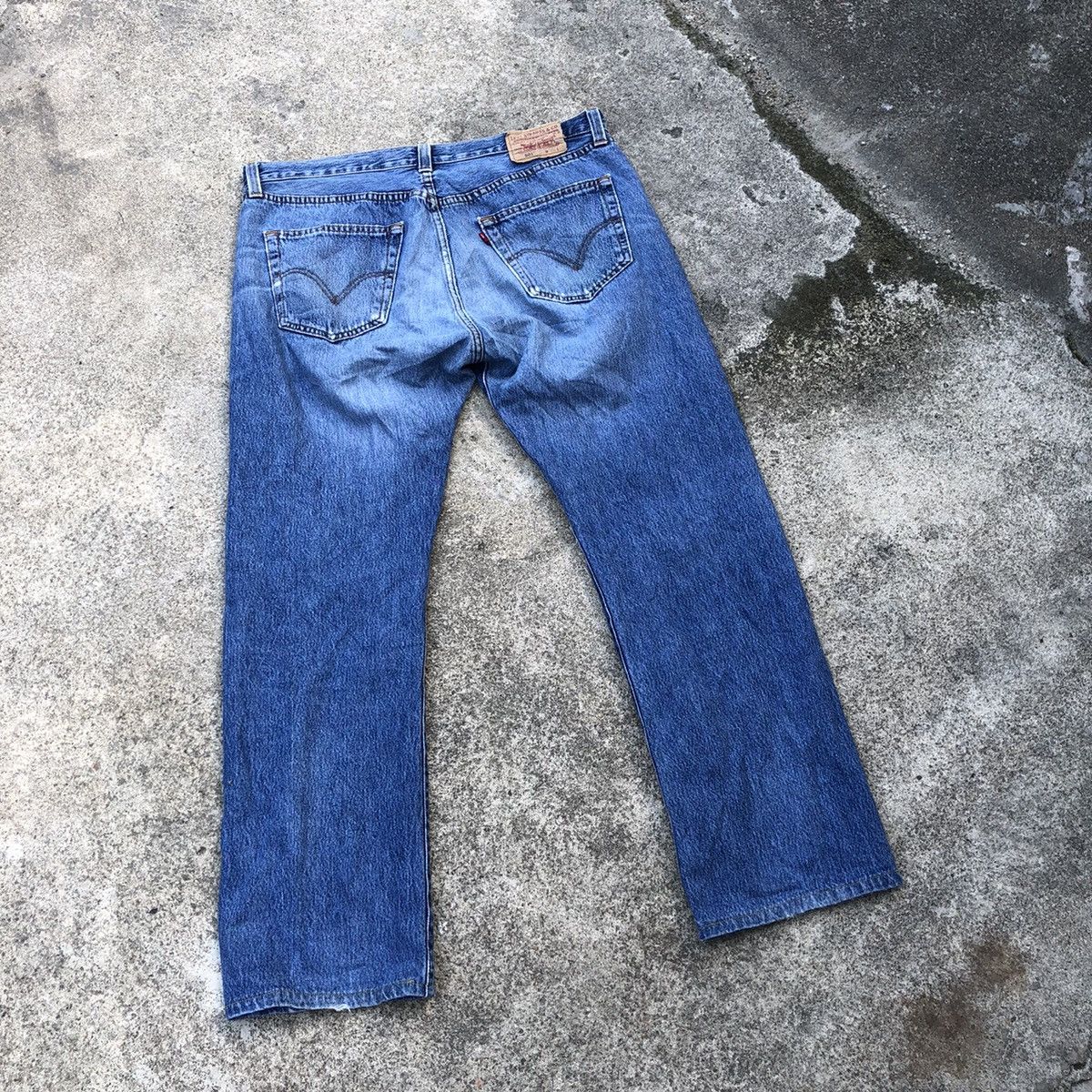 Levi's × Levi's Vintage Clothing 🔥Thrash🔥Levis 501 Stones Wash Rips Distress Denim Jeans Size US 37 - 4 Thumbnail