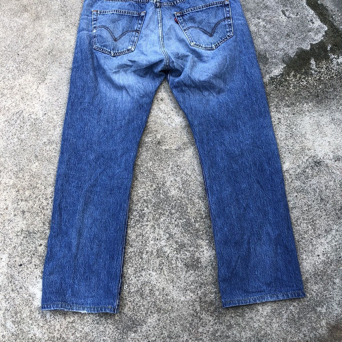 Levi's × Levi's Vintage Clothing 🔥Thrash🔥Levis 501 Stones Wash Rips Distress Denim Jeans Size US 37 - 6 Thumbnail