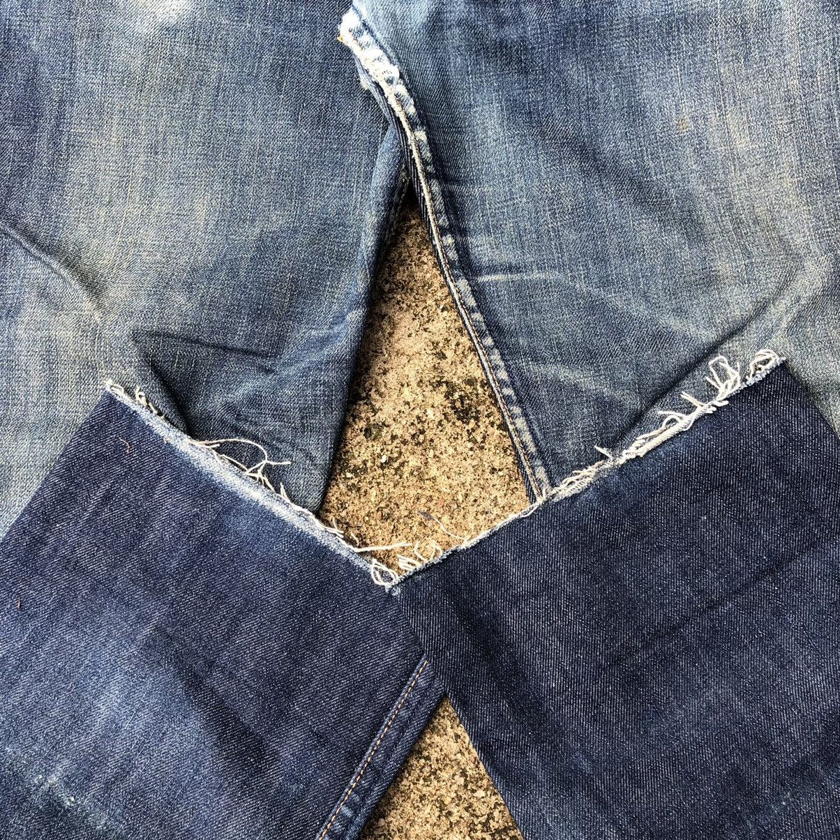 Levi's × Levi's Vintage Clothing 🔥Thrash🔥Lot 509 Levis Blue Wash Distress Denim Jeans Size US 32 / EU 48 - 8 Thumbnail