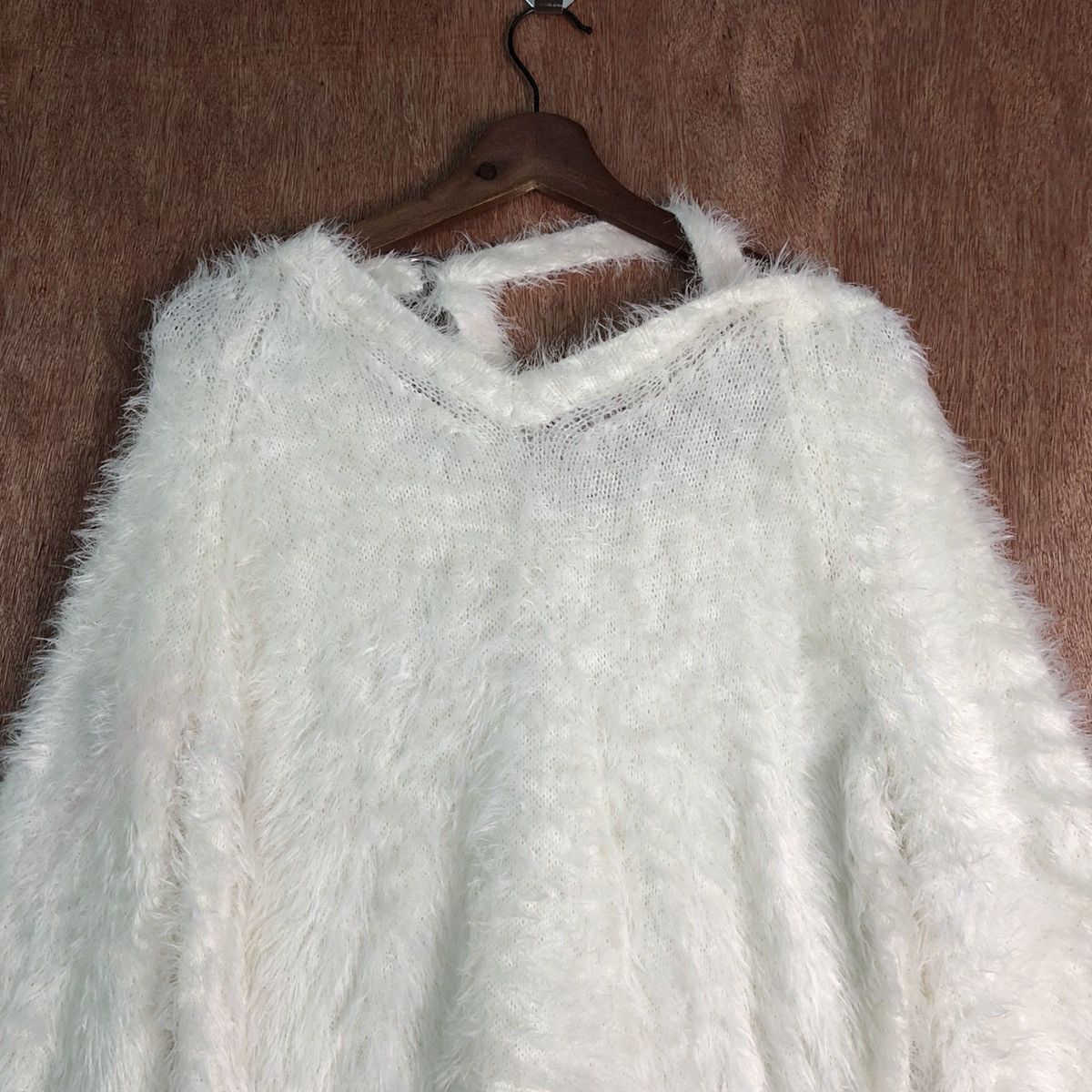 Homespun Knitwear × Japanese Brand DLL Heather winter soft Fur Shaggy mohair Knitwear #c235 Size M / US 6-8 / IT 42-44 - 2 Thumbnail