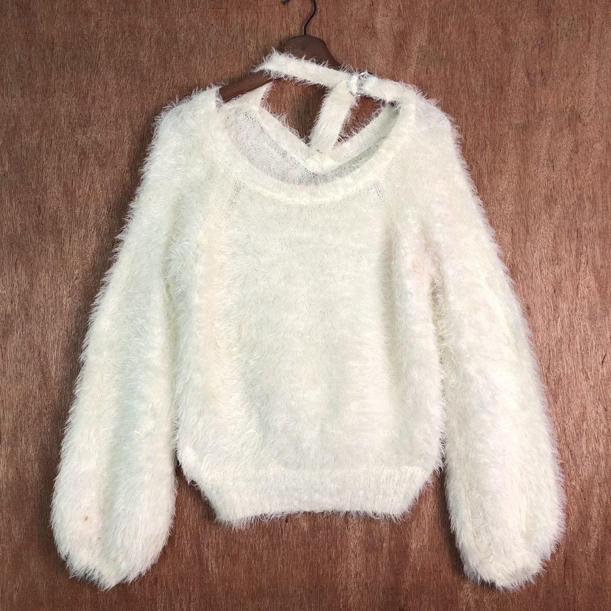 Homespun Knitwear × Japanese Brand DLL Heather winter soft Fur Shaggy mohair Knitwear #c235 Size M / US 6-8 / IT 42-44 - 9 Thumbnail
