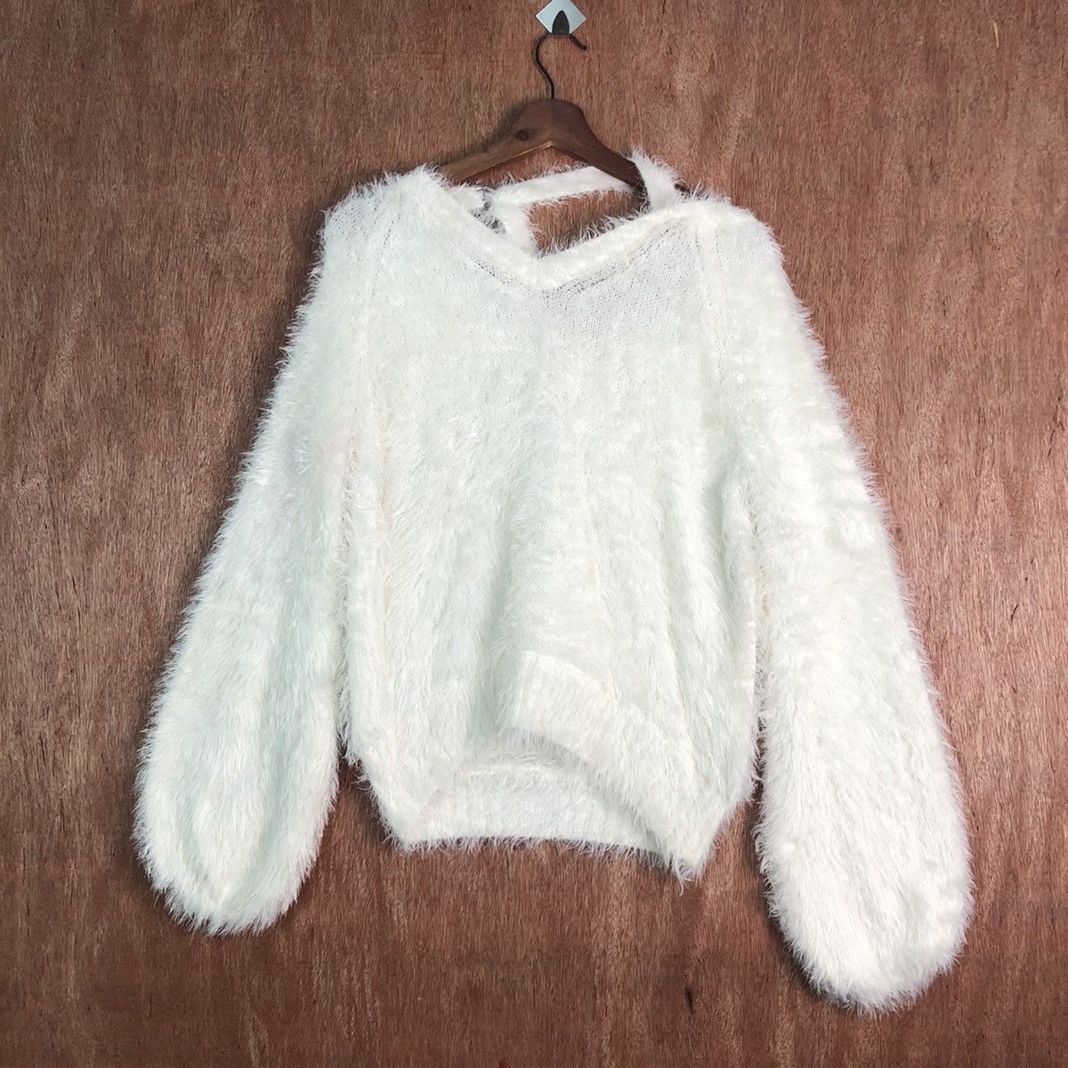 Homespun Knitwear × Japanese Brand DLL Heather winter soft Fur Shaggy mohair Knitwear #c235 Size M / US 6-8 / IT 42-44 - 1 Thumbnail