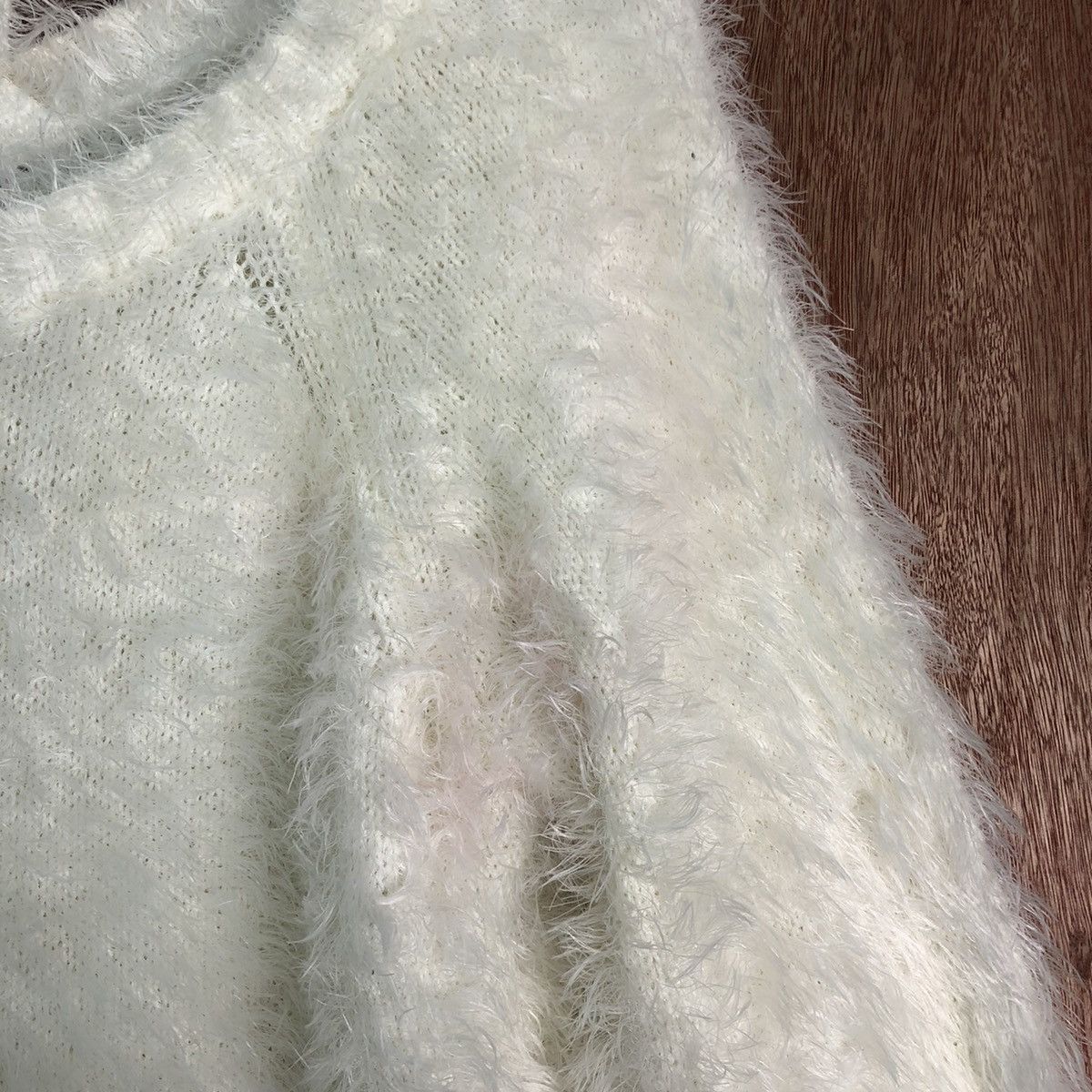 Homespun Knitwear × Japanese Brand DLL Heather winter soft Fur Shaggy mohair Knitwear #c235 Size M / US 6-8 / IT 42-44 - 10 Thumbnail