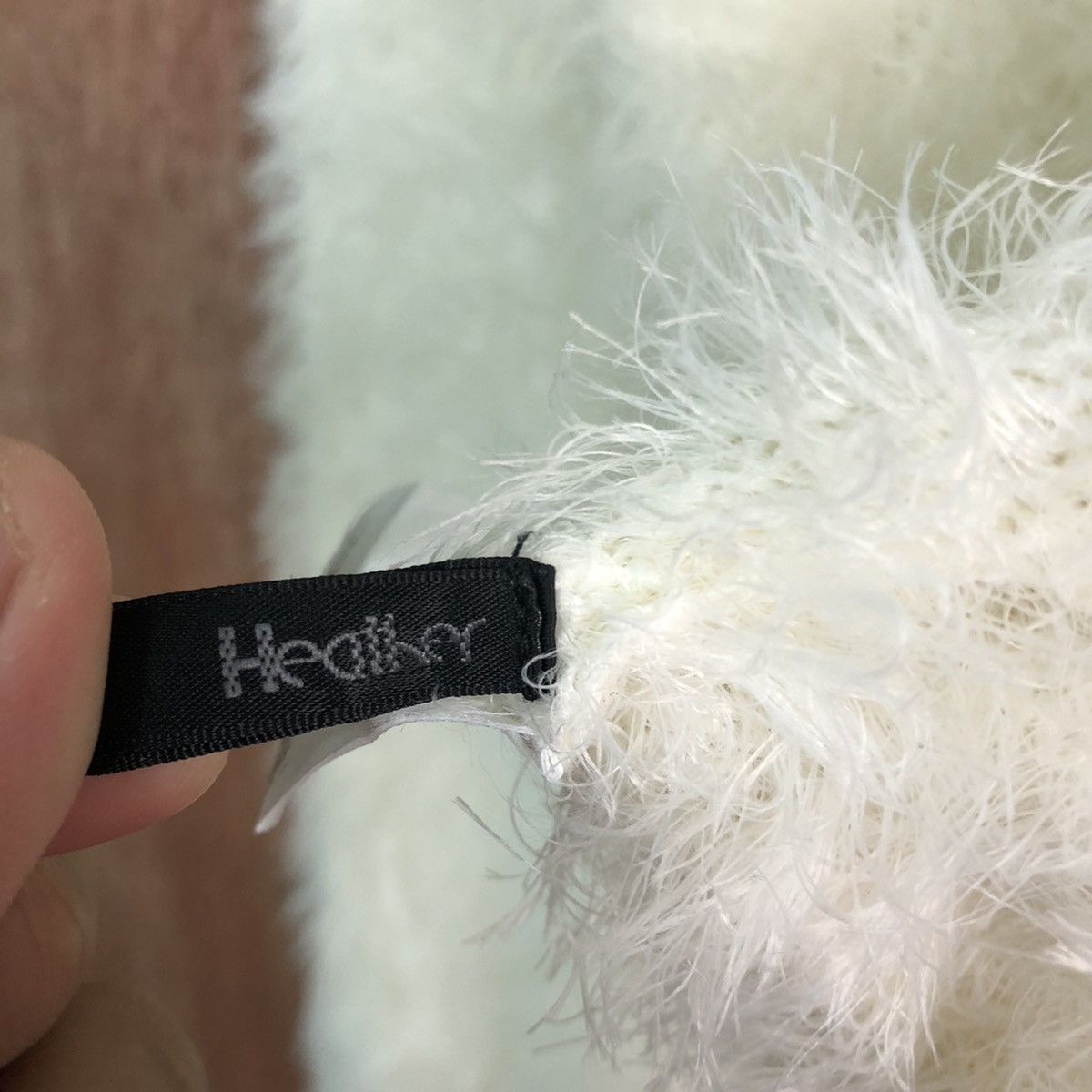 Homespun Knitwear × Japanese Brand DLL Heather winter soft Fur Shaggy mohair Knitwear #c235 Size M / US 6-8 / IT 42-44 - 12 Thumbnail