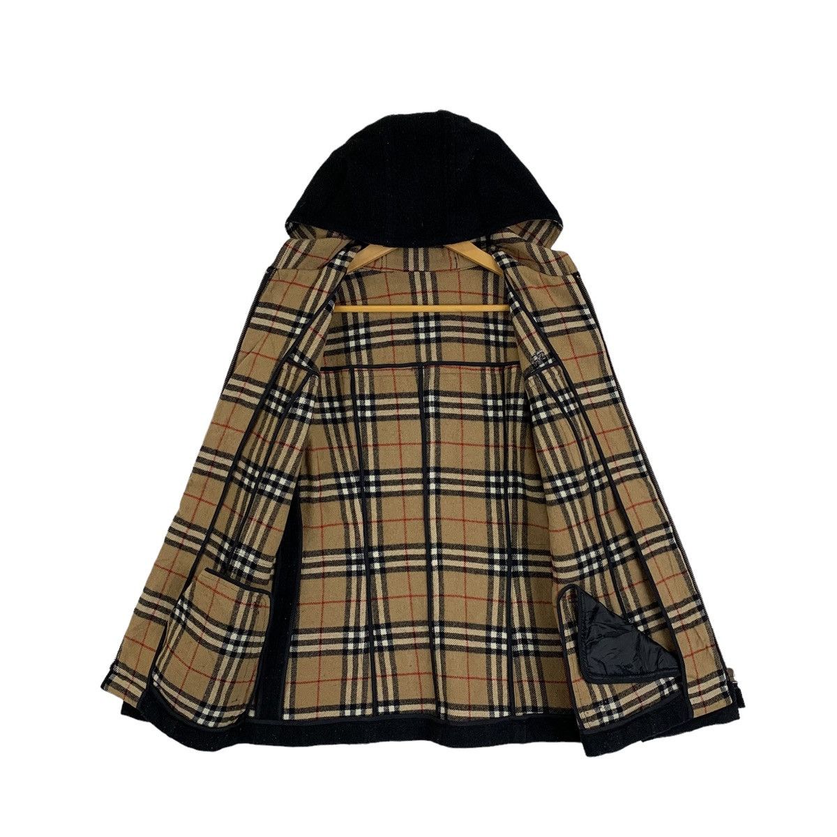 Burberry BURBERRY Blue Label Nova Check Wool Hoodie Sweater Jacket Size S / US 4 / IT 40 - 1 Thumbnail