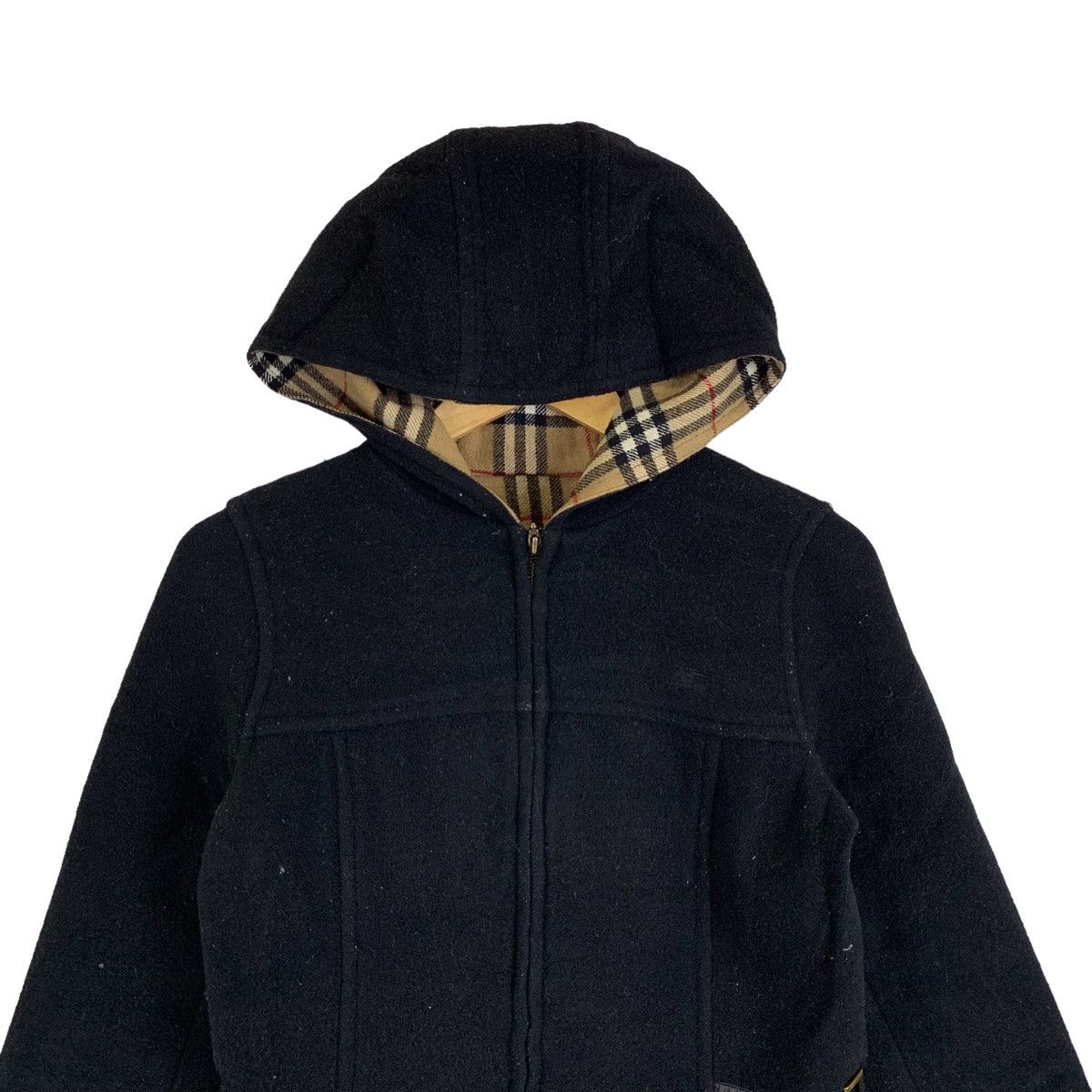 Burberry BURBERRY Blue Label Nova Check Wool Hoodie Sweater Jacket Size S / US 4 / IT 40 - 5 Thumbnail