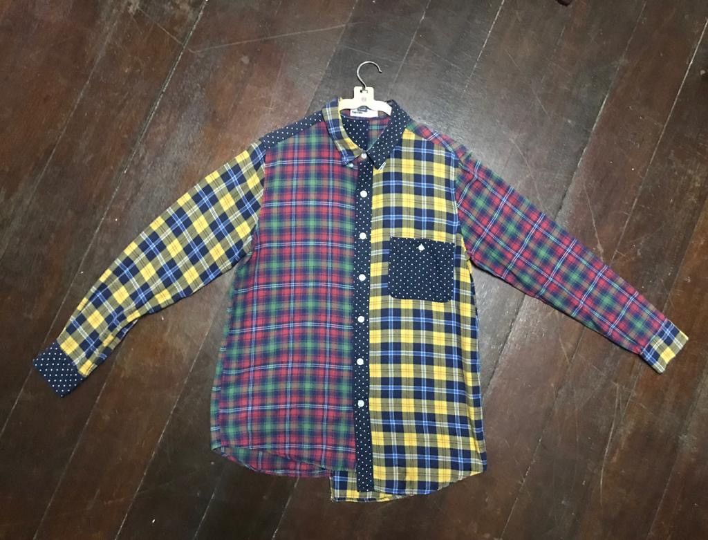 Ne-Net Rare item 🔥Nenet issey miyake multicolour patchwork flannel Size US M / EU 48-50 / 2 - 14 Thumbnail