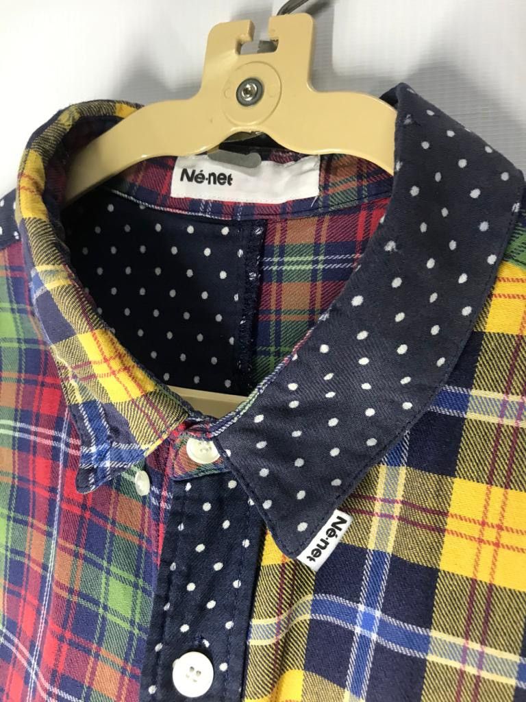 Ne-Net Rare item 🔥Nenet issey miyake multicolour patchwork flannel Size US M / EU 48-50 / 2 - 3 Thumbnail