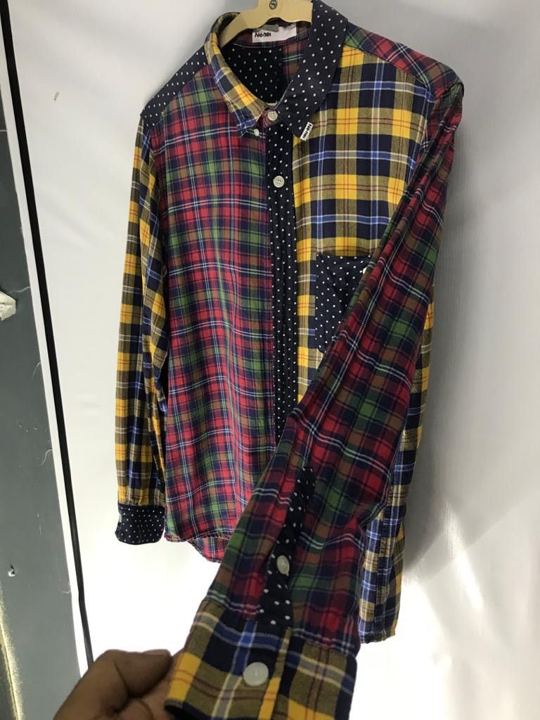 Ne-Net Rare item 🔥Nenet issey miyake multicolour patchwork flannel Size US M / EU 48-50 / 2 - 7 Thumbnail