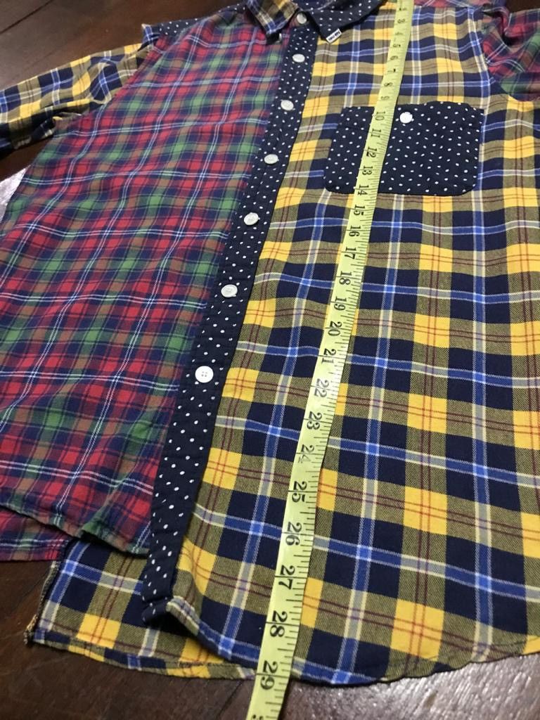 Ne-Net Rare item 🔥Nenet issey miyake multicolour patchwork flannel Size US M / EU 48-50 / 2 - 18 Thumbnail