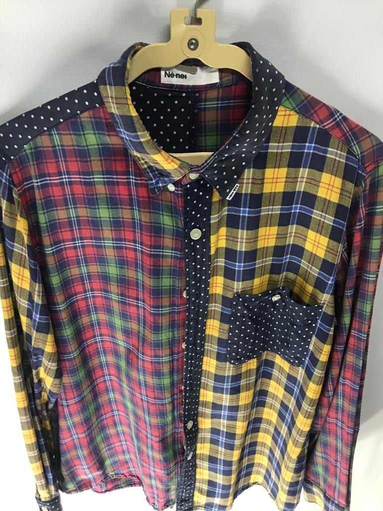Ne-Net Rare item 🔥Nenet issey miyake multicolour patchwork flannel Size US M / EU 48-50 / 2 - 6 Thumbnail