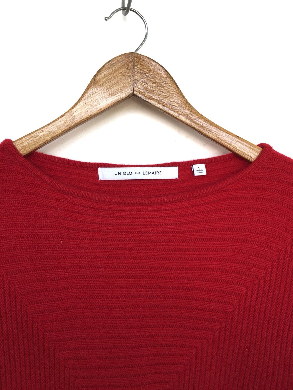Lemaire × Uniqlo Lemaire Paris Diamond Hand Knitted Jumper Uniqlo Size US L / EU 52-54 / 3 - 3 Thumbnail