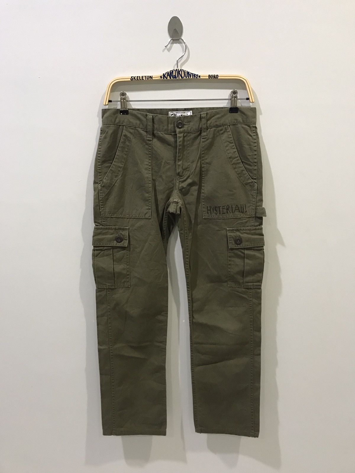 image of Hysteric Glamour Hysteria Tactical Painter Og107 Cargo Pant in Olive Green, Men's (Size 31)