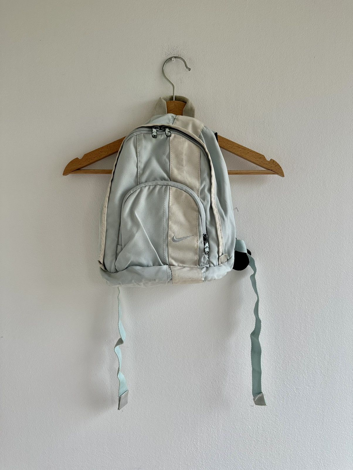 Vintage y2k Nike Baby Blue Mini Backpack Swoosh