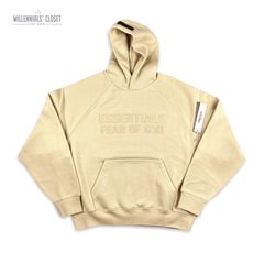 Fear of God Essentials Knit Hoodie 'Cream' - FOG-FW20-219