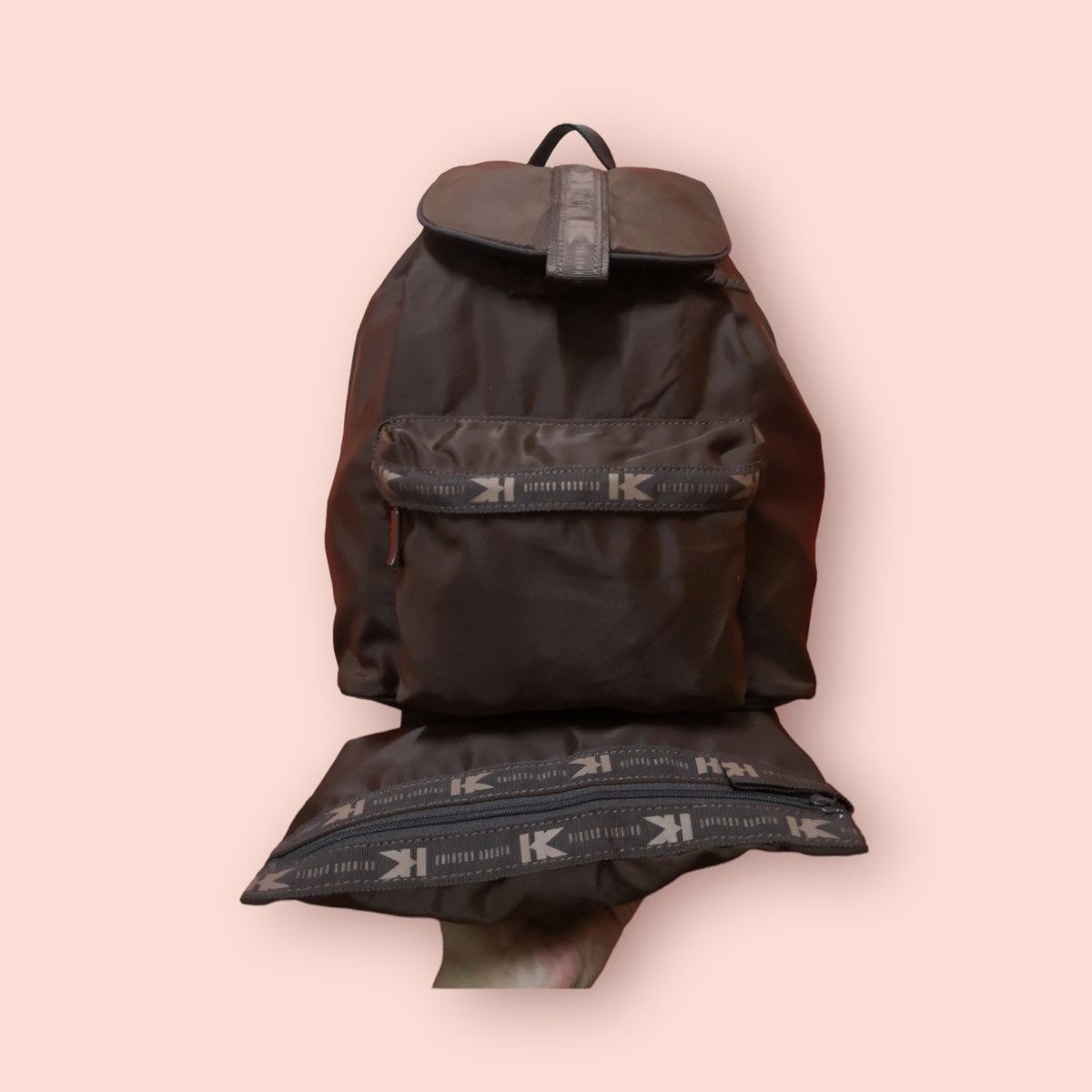 Designer × Hiroko Koshino Homme × Japanese Brand HIROKO KOSHINO DAILY BACKPACK WITH POUCH Size ONE SIZE - 1 Thumbnail