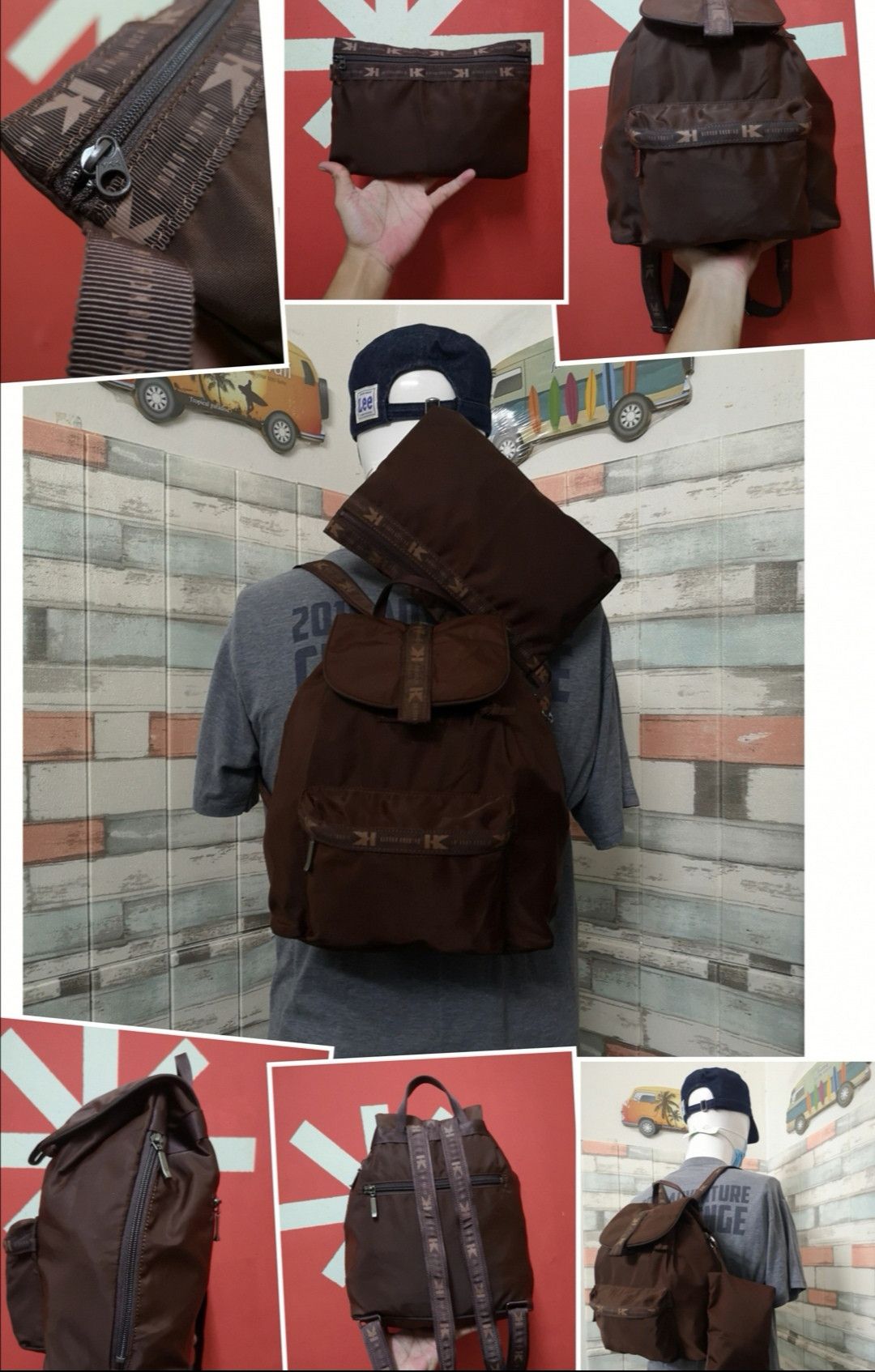 Designer × Hiroko Koshino Homme × Japanese Brand HIROKO KOSHINO DAILY BACKPACK WITH POUCH Size ONE SIZE - 19 Thumbnail