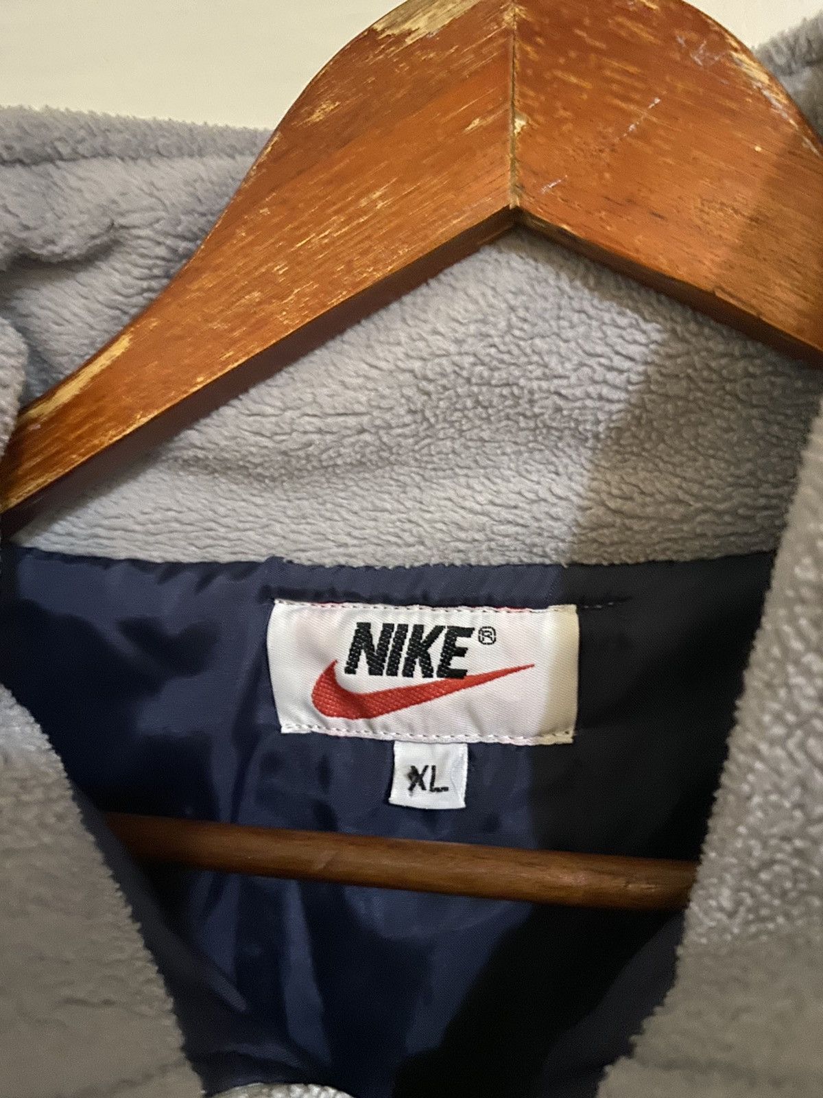 Nike Vintage Nike Mini Swoosh Zip Up Fleece 80s? Fits L Size US XL / EU 56 / 4 - 2 Thumbnail