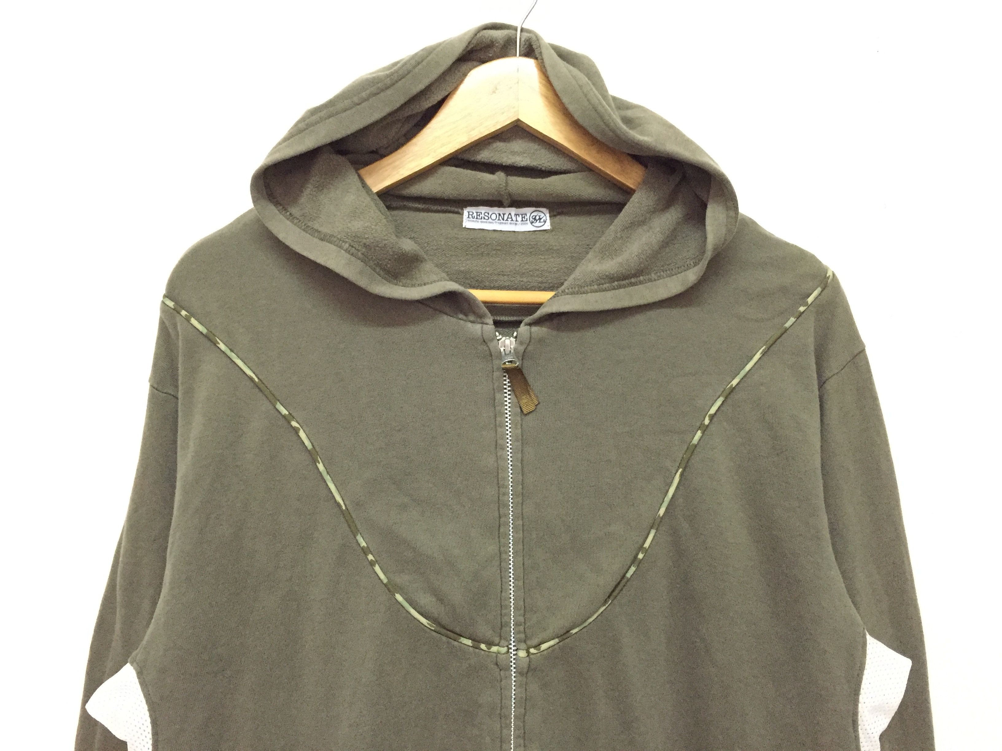 Fragment Design SS2006 Fragment Design x resonate speed line olive hoodie Size US M / EU 48-50 / 2 - 4 Thumbnail