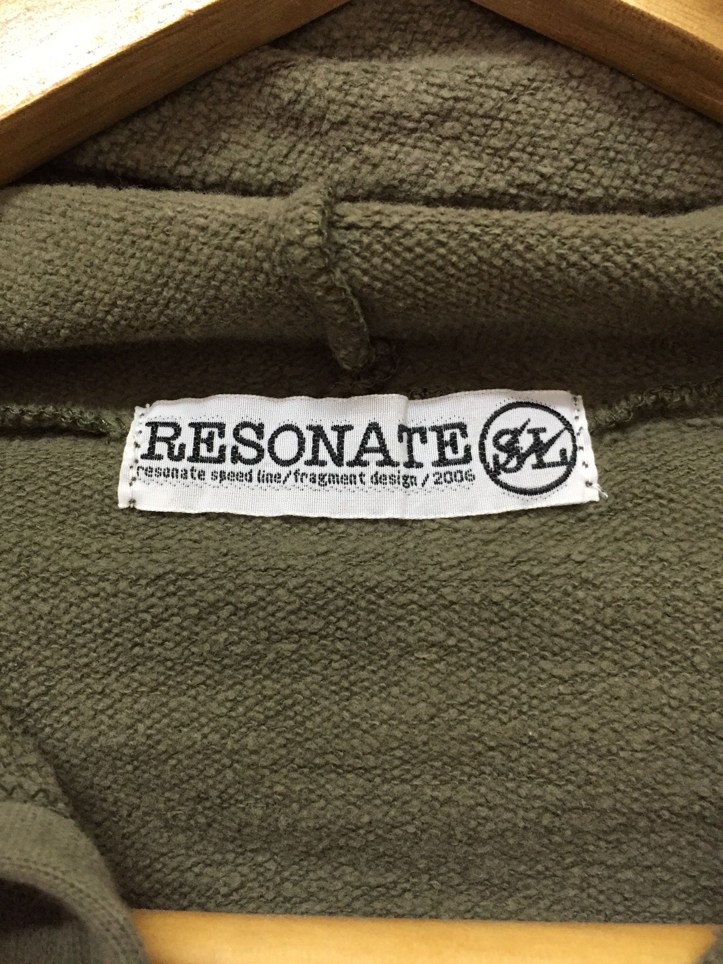 Fragment Design SS2006 Fragment Design x resonate speed line olive hoodie Size US M / EU 48-50 / 2 - 13 Thumbnail