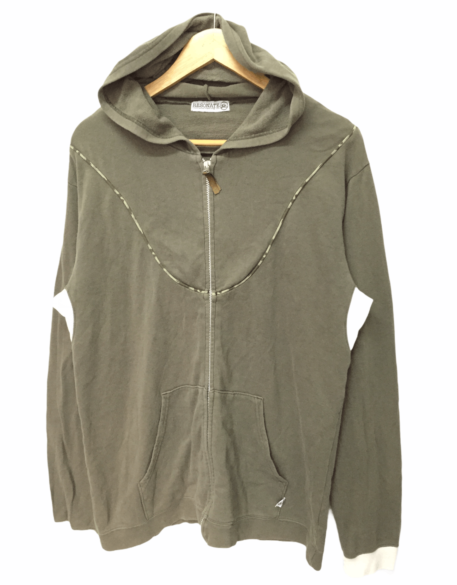 Fragment Design SS2006 Fragment Design x resonate speed line olive hoodie Size US M / EU 48-50 / 2 - 2 Thumbnail