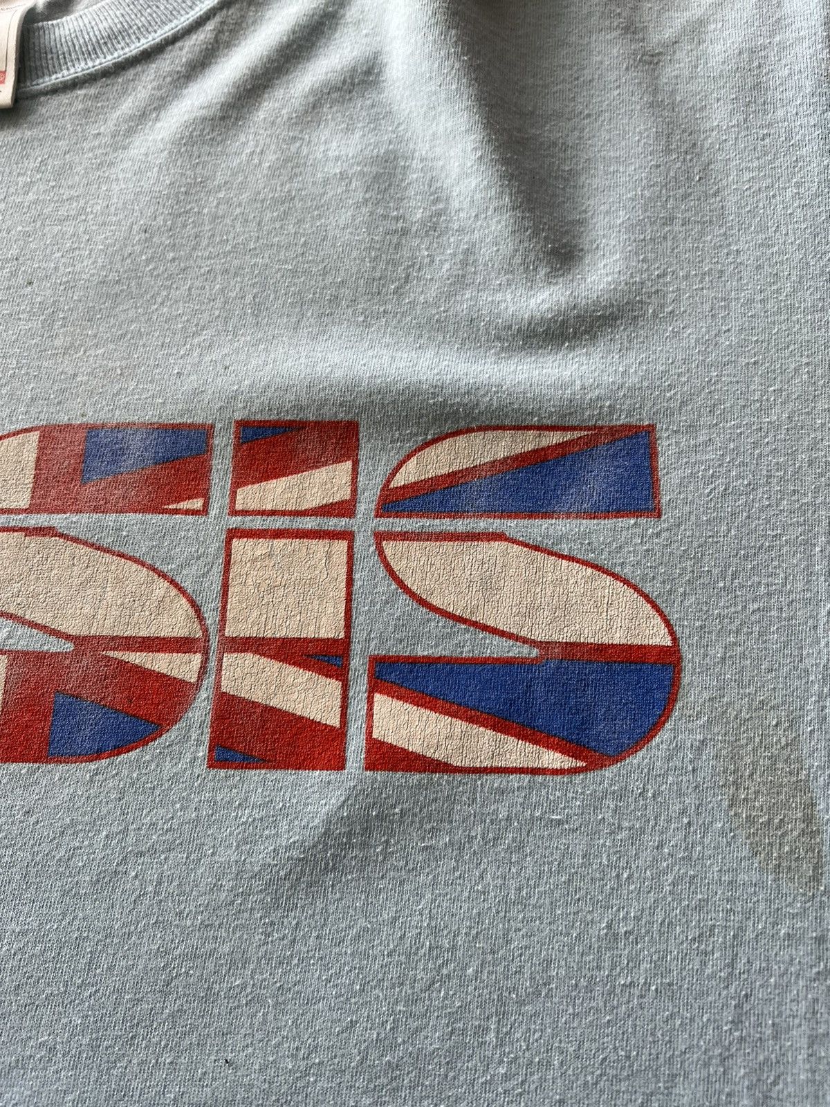 Band Tees Vintage 2002 Oasis Heathen Chemistry Britpop Blue Tee Size US L / EU 52-54 / 3 - 6 Thumbnail