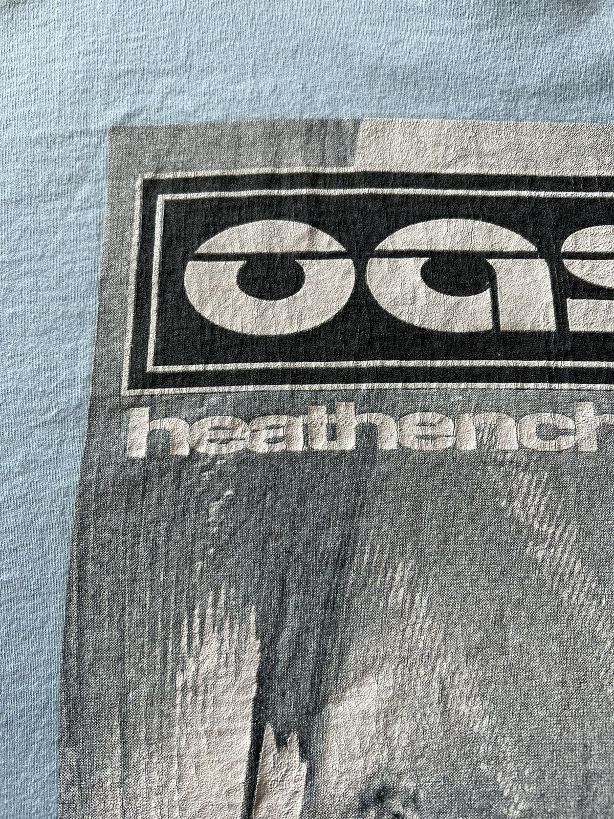 Band Tees Vintage 2002 Oasis Heathen Chemistry Britpop Blue Tee Size US L / EU 52-54 / 3 - 18 Thumbnail