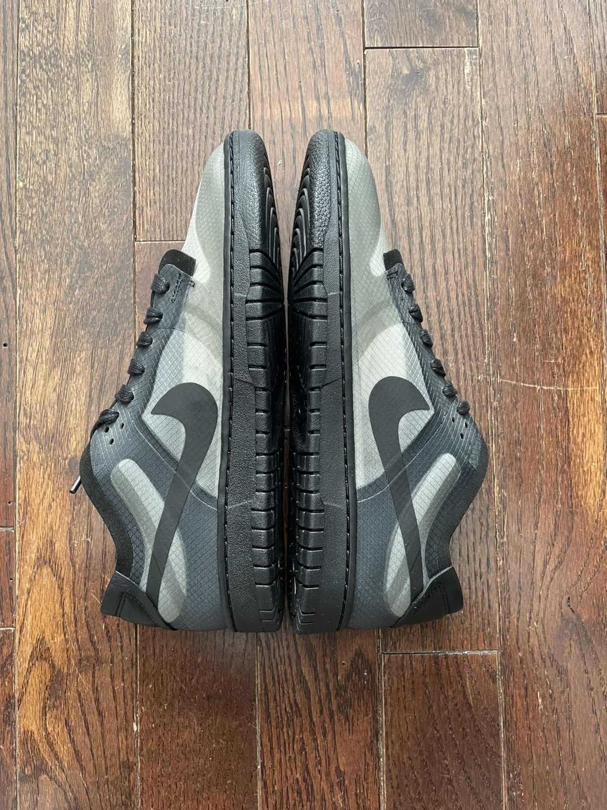 Comme des Garcons × Nike Nike Comme Des Garçons Dunk Low Black Size US 9.5 / EU 42-43 - 4 Thumbnail