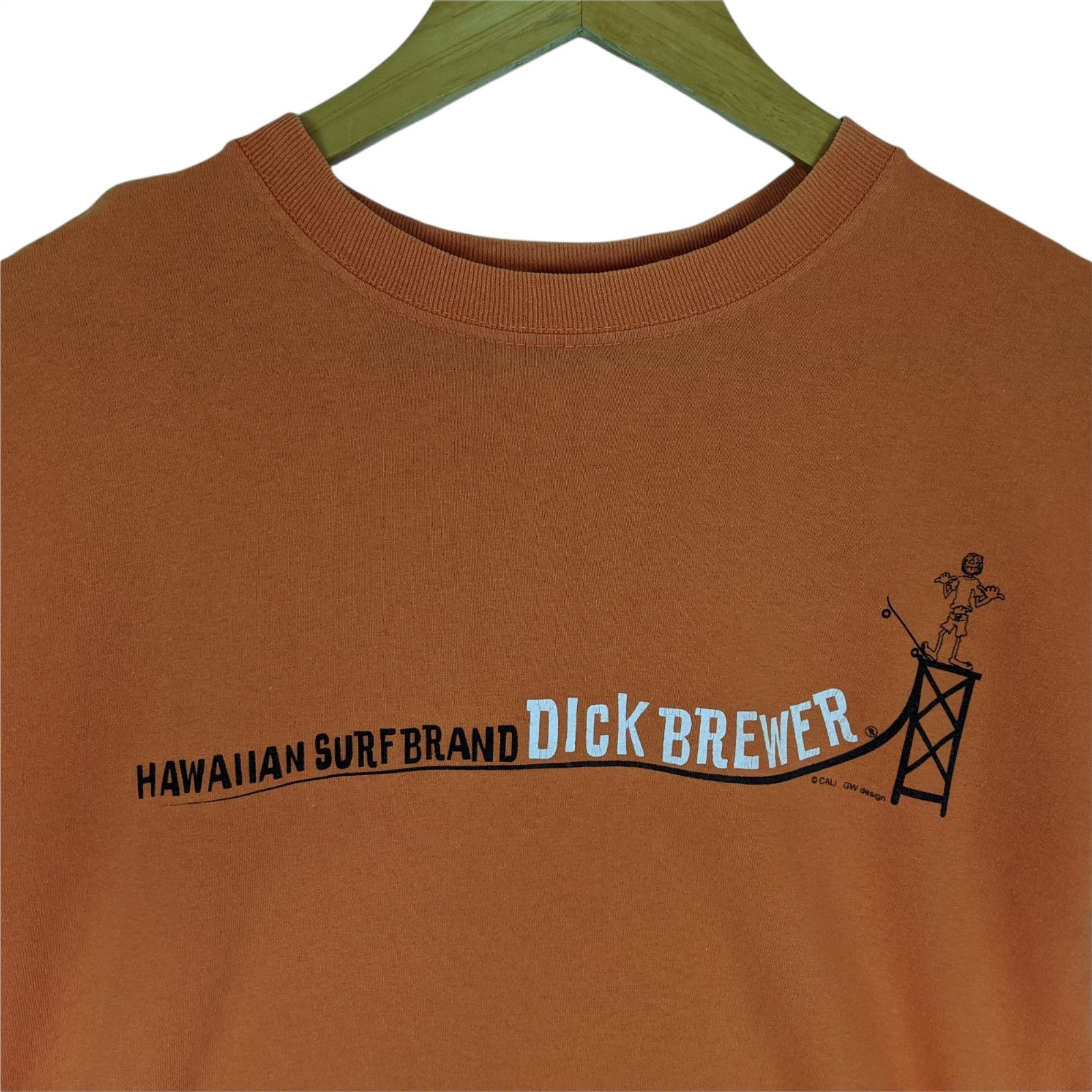 Vintage DICK BREWER Cali GW Hawaii Surf T-Shirt Size US M / EU 48-50 / 2 - 3 Thumbnail