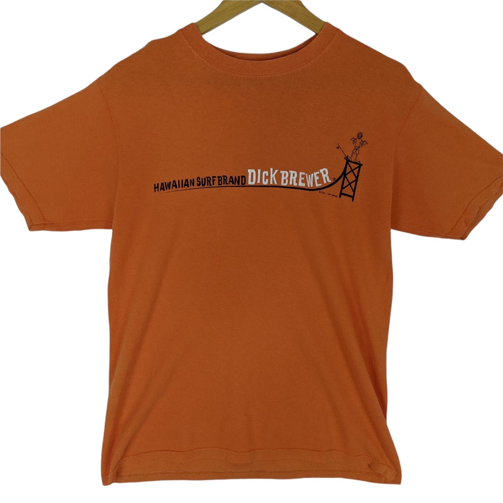 Vintage DICK BREWER Cali GW Hawaii Surf T-Shirt Size US M / EU 48-50 / 2 - 2 Thumbnail