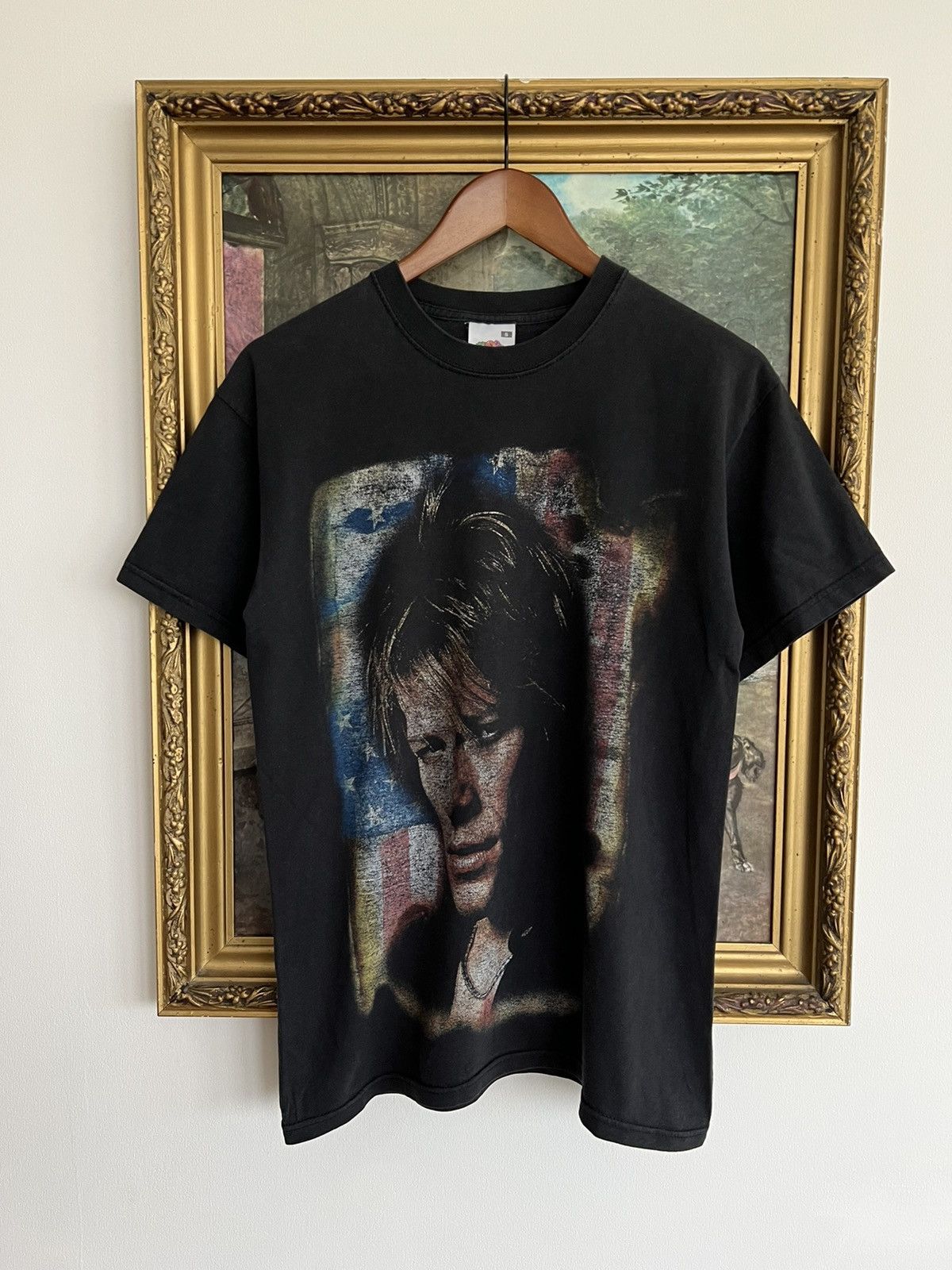 Band Tees Vintage 2000s Bon Jovi Big Face Black Tee (Van Halen) Size US S / EU 44-46 / 1 - 1 Thumbnail
