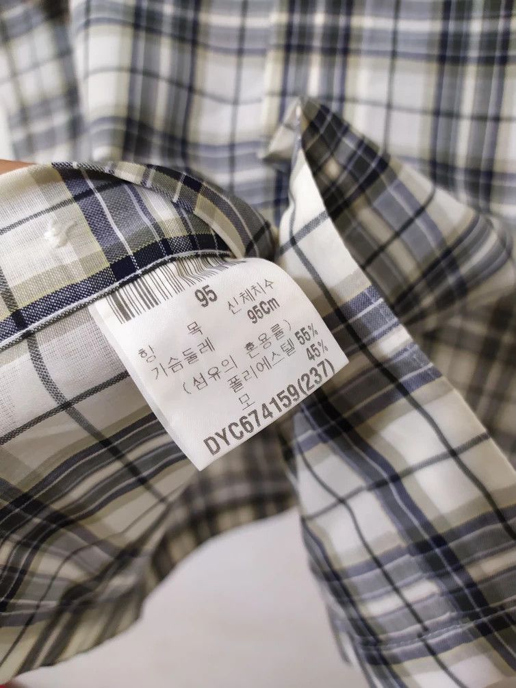 Vintage × Yves Saint Laurent Vintage Yves Saint Laurent YSL Green Check Casual Shirt Size US M / EU 48-50 / 2 - 7 Thumbnail