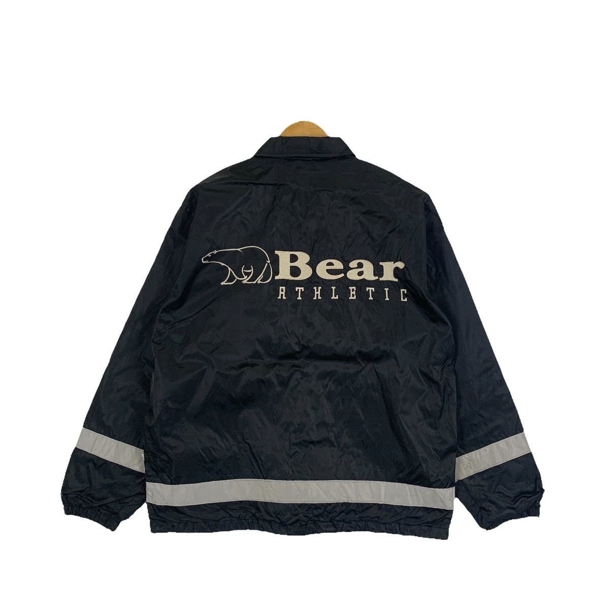 Vintage Vintage BEAR Athletic Usa Windbreaker Light Coach Jacket Size US L / EU 52-54 / 3 - 1 Thumbnail