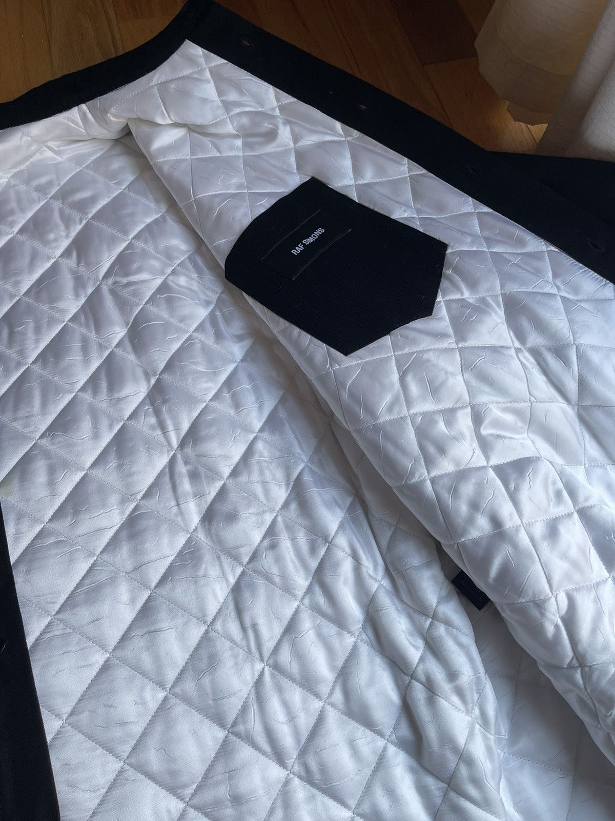 Raf Simons Raf Simons Black Oversized Quilted Shirt Jacket Size US S / EU 44-46 / 1 - 5 Thumbnail