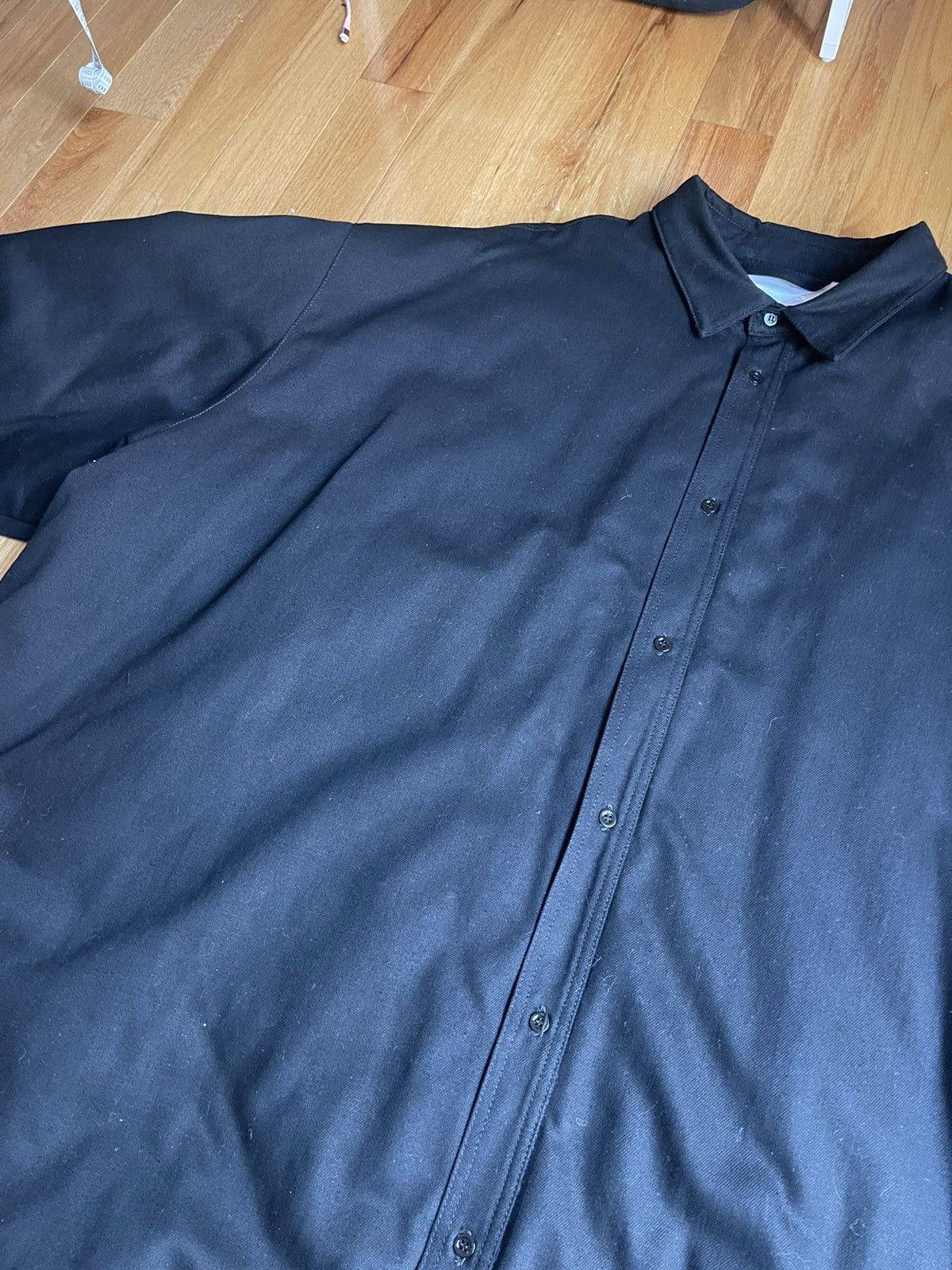 Raf Simons Raf Simons Black Oversized Quilted Shirt Jacket Size US S / EU 44-46 / 1 - 4 Thumbnail