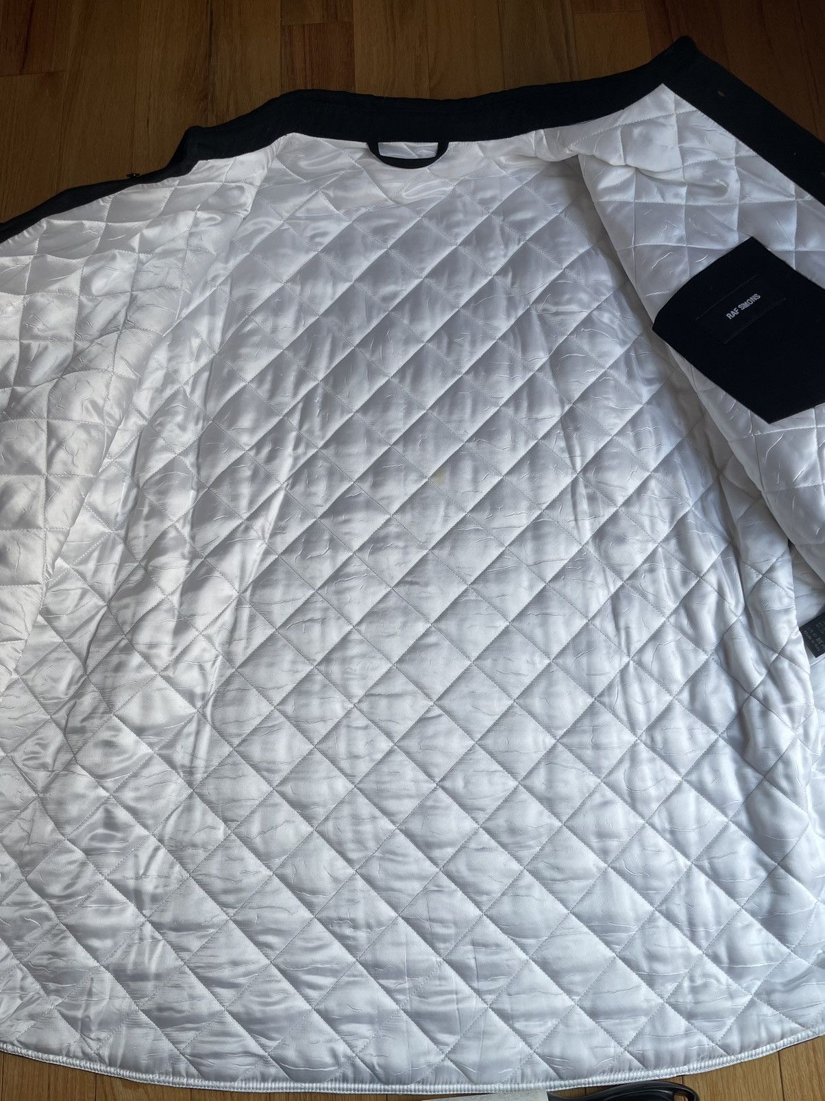 Raf Simons Raf Simons Black Oversized Quilted Shirt Jacket Size US S / EU 44-46 / 1 - 2 Thumbnail