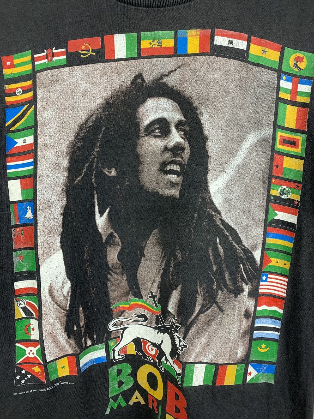 Band Tees 1997 Vintage Bob Marley Single Stitch King Lion T-Shirt Size US S / EU 44-46 / 1 - 7 Thumbnail